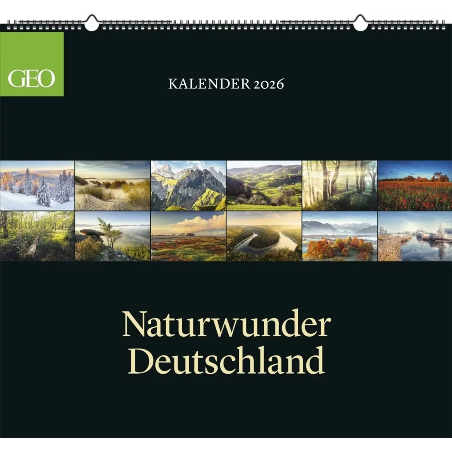GEO Wandkalender GEO - Naturwunder Deutschland 2026 - Wandkalender 60x55 cm,...