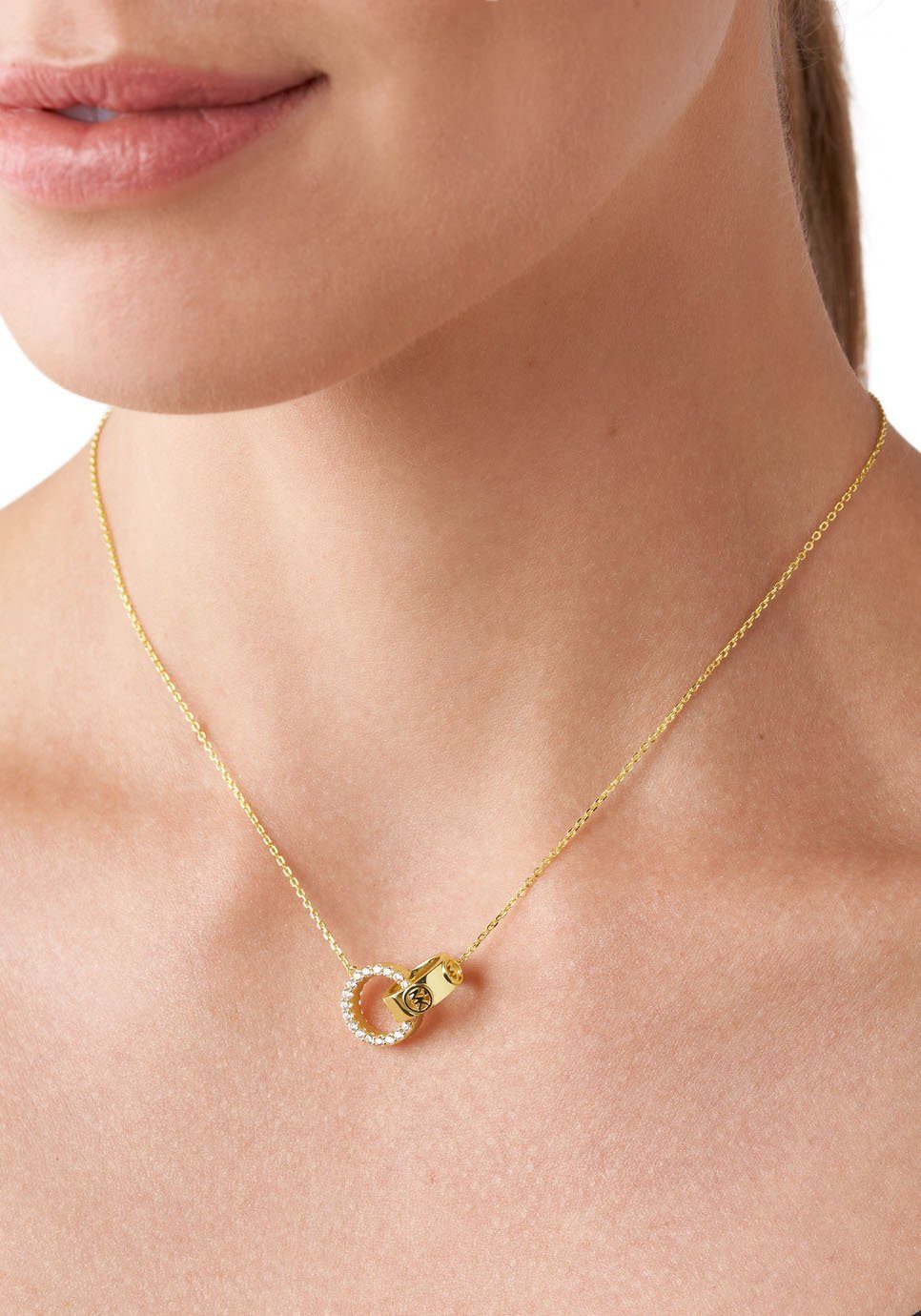 MICHAEL KORS Kette mit Anhänger Schmuck Geschenk Silber 925 Halsschmuck PREMIUM, mit Zirkonia (synth)
