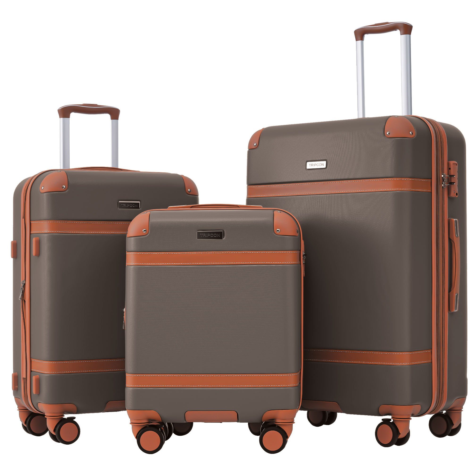 OKWISH Kofferset Hartschalenkoffer Handgepäck-Trolley, 4 Rollen, günstig online kaufen