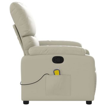 vidaXL Sessel Massagesessel Creme Kunstleder (1-St)