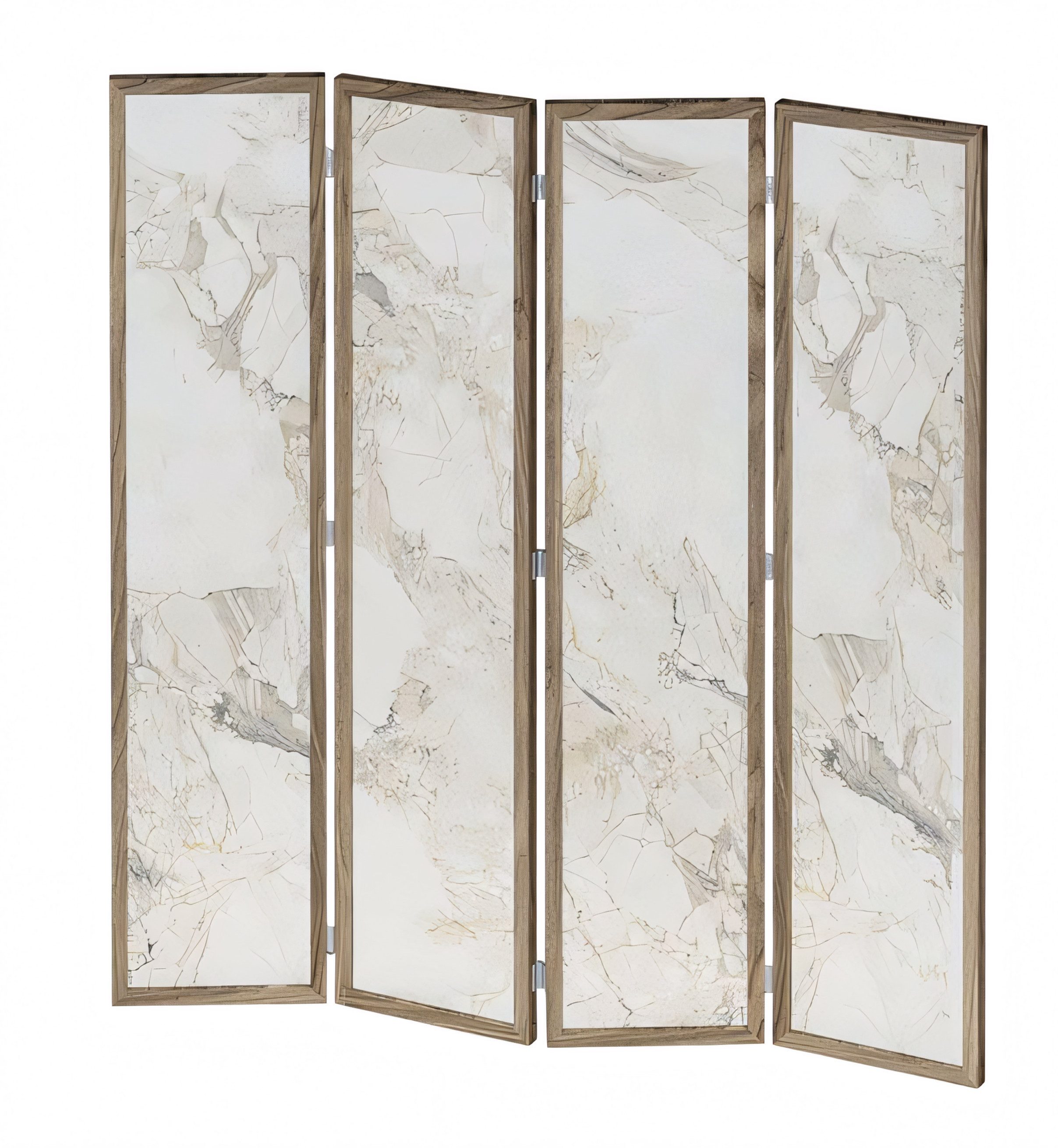 JVmoebel Paravent Eleganter beige Перегородки aus MDF für Wohnzimmer und Büro (4 St), Made in Europe