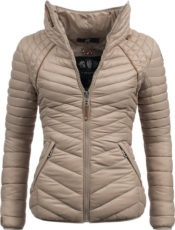 Navahoo Outdoorjacke Lollipop stylische Damen Übergangsjacke mit modischer  Steppung