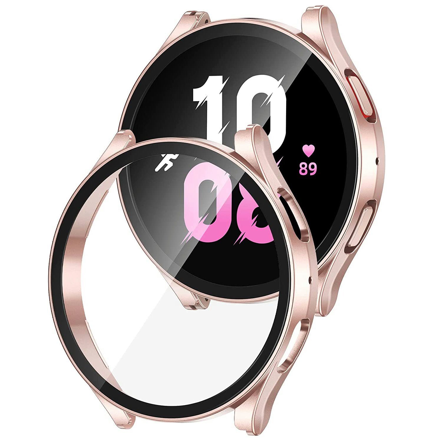 MSM Smartwatch-Hülle Hülle für Samsung Galaxy Watch 5 40mm / 44mm Schutzglas Case