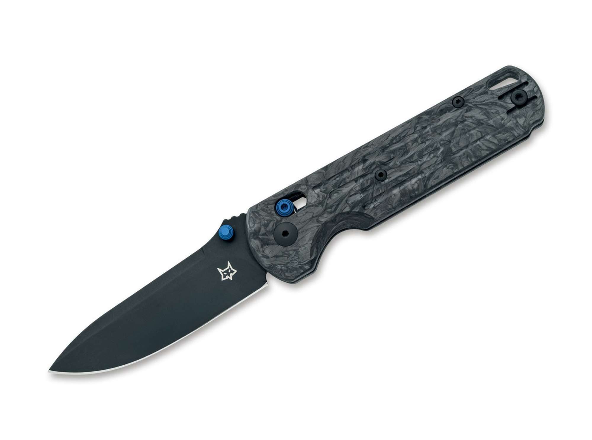 Fox Knives Taschenmesser Fox Knives Gabi Niolox Black Dark Matter Carbon PVD