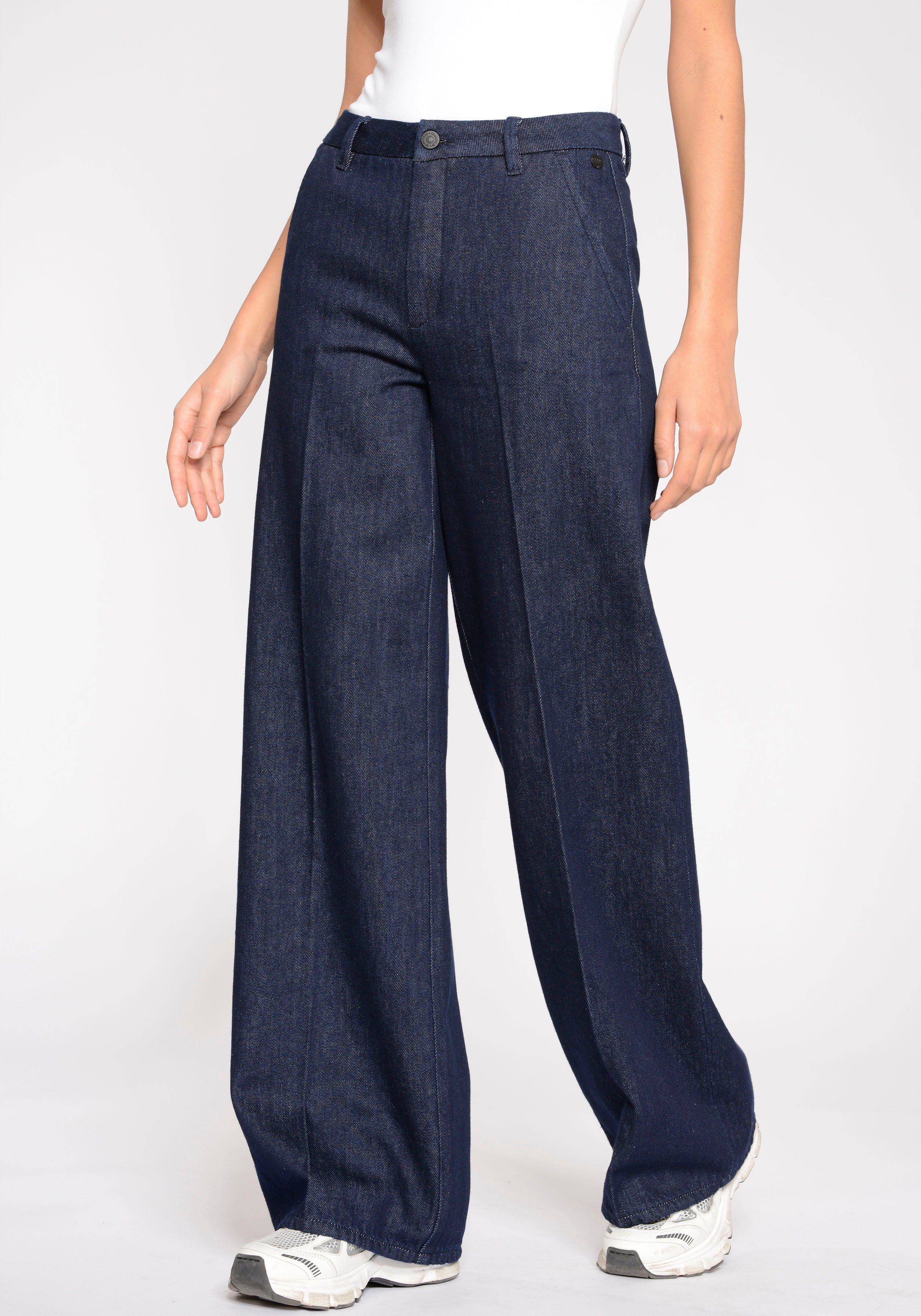 GANG Weite Jeans 94CINZIA PALAZZO günstig online kaufen