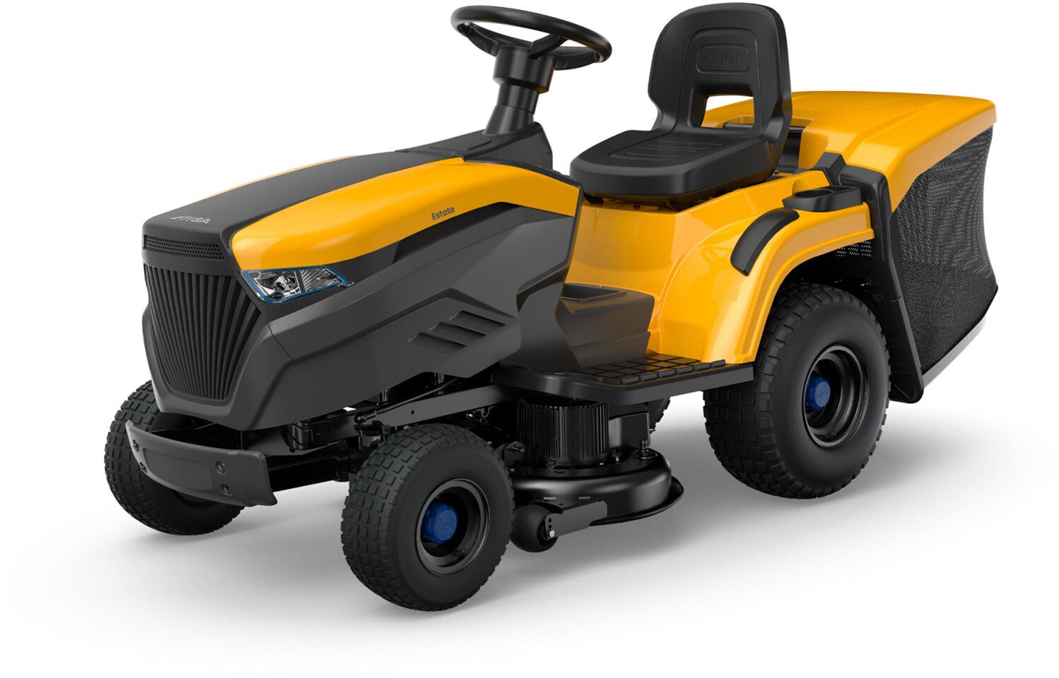 STIGA Rasentraktor Estate 798e, 98 cm Schnittbreite, Akku, Getränkehalter, Benzin bleifrei, Akku, Heckauswurf