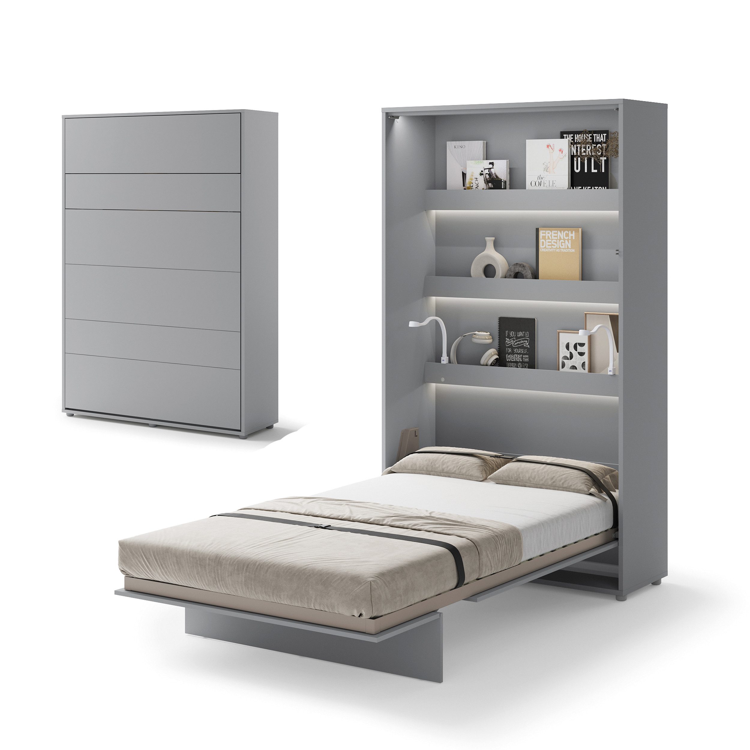 Compleo Schrankbett Vertical Wandklappbett Lenart Bed günstig online kaufen