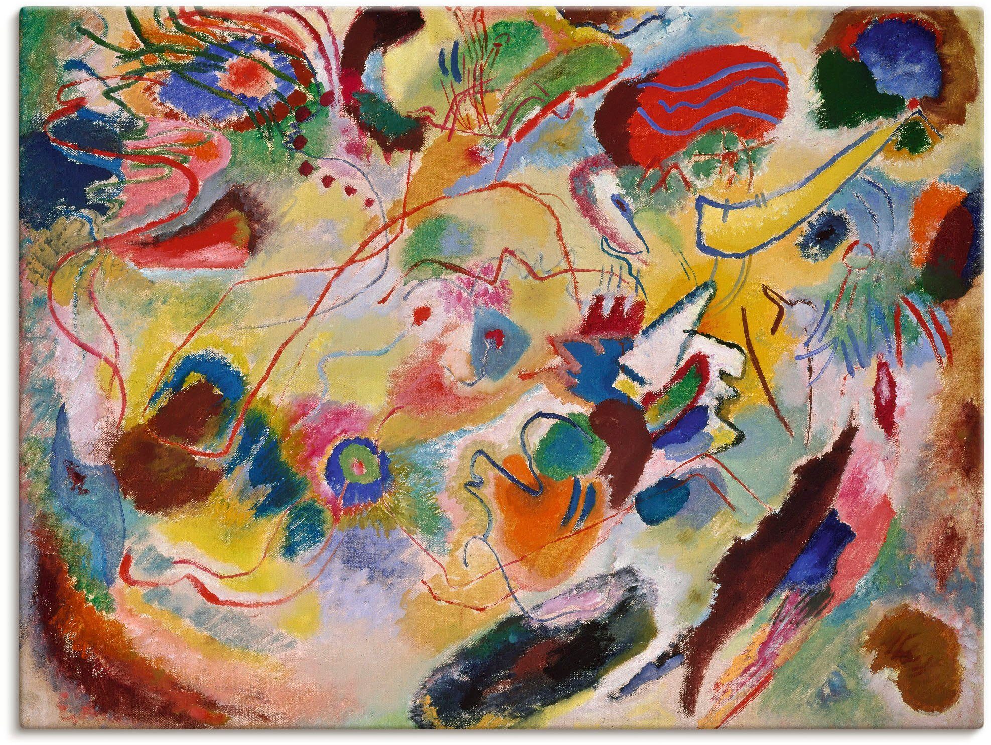 Artland Leinwandbild Studie Komposition VII, Gegenstandslos (1 St), auf Holzrahmen gespannt