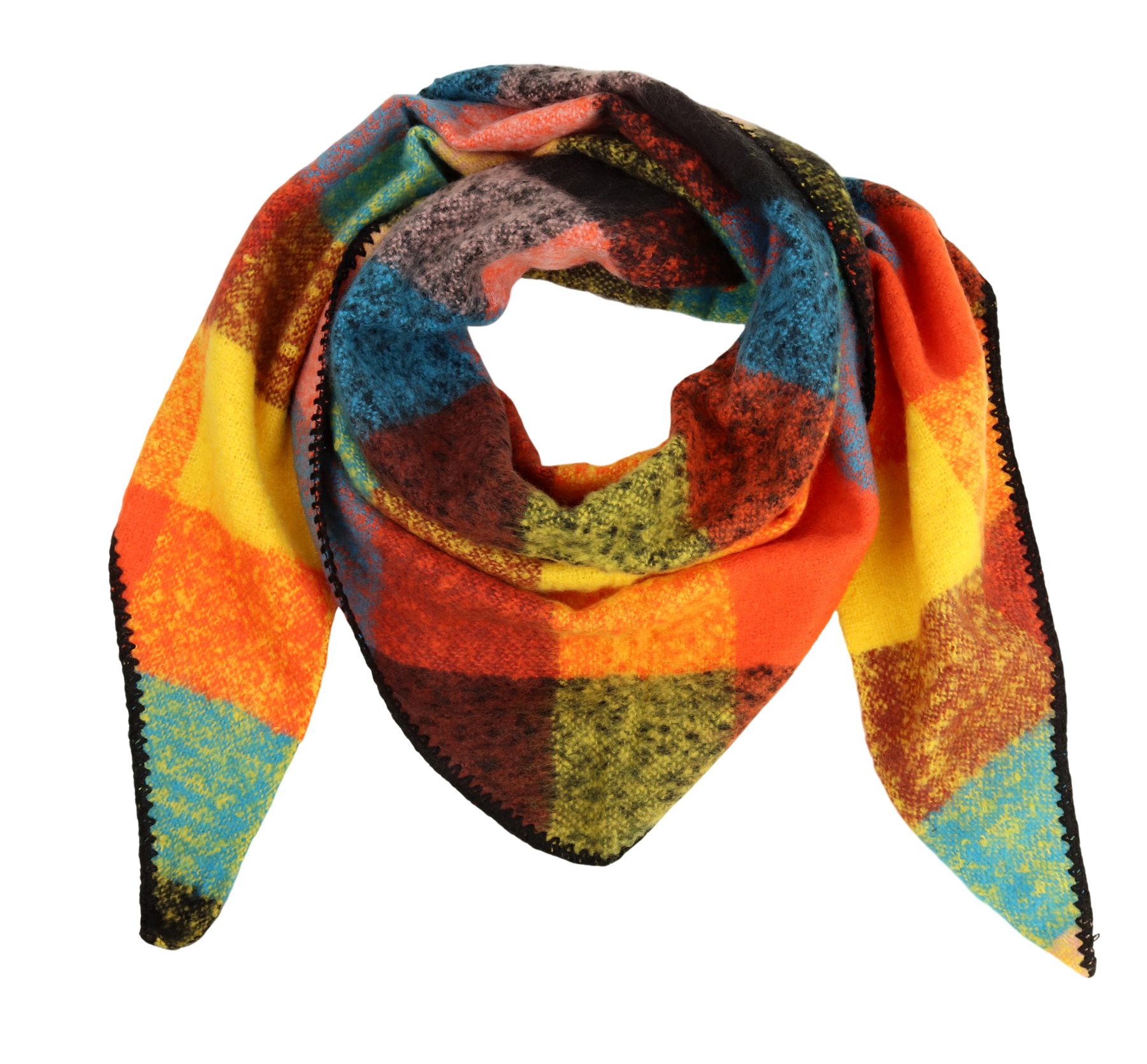 MIRROSI Dreieckstuch kuschliger und warmer Dreiecksschal ca.198x65 cm, (KAR günstig online kaufen