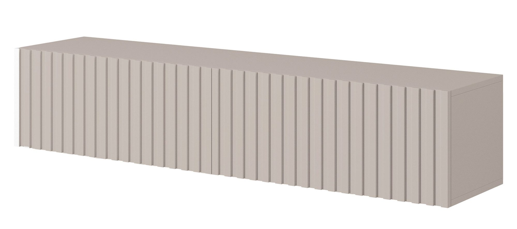 Selsey TV-Schrank TELIRE Hängend mit 2 grifflosen Lamellenfronten, 138,6 cm