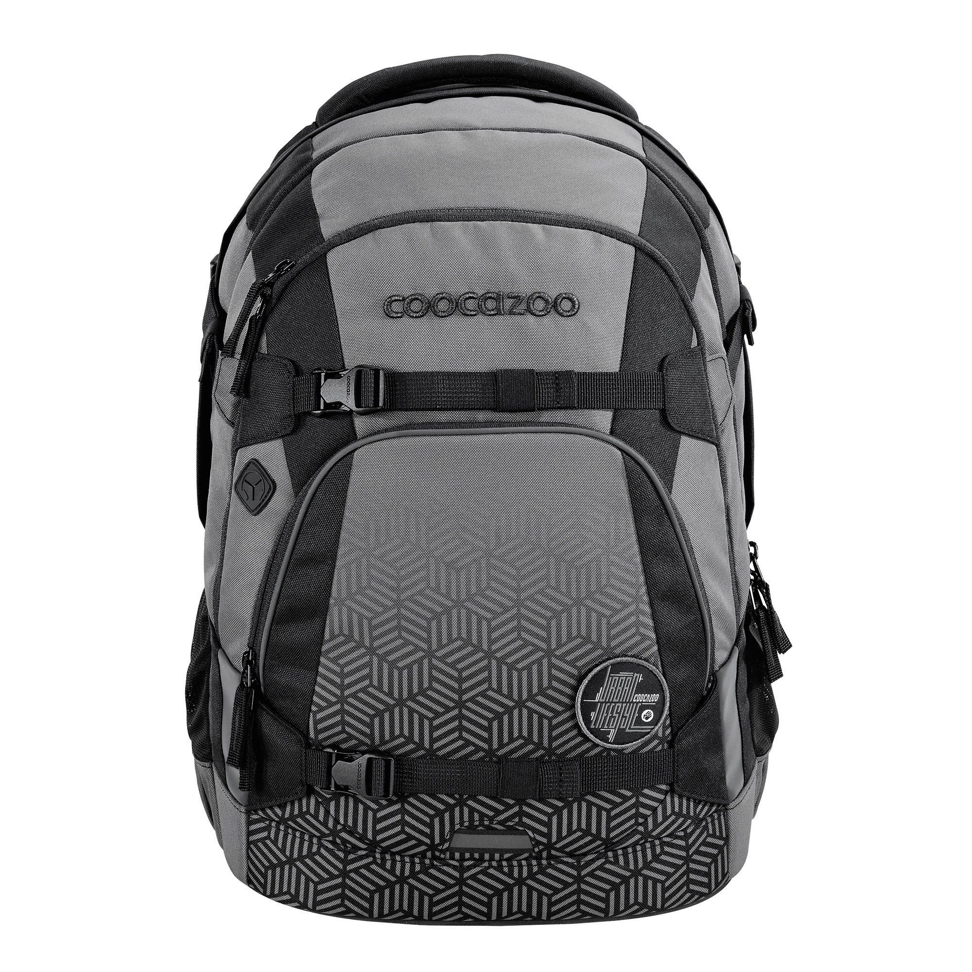 coocazoo Ранцы Schulrucksack MATE Black Carbon (1 Stück), ergonomisch, reflektiert, Körpergröße: 135 - 180 cm