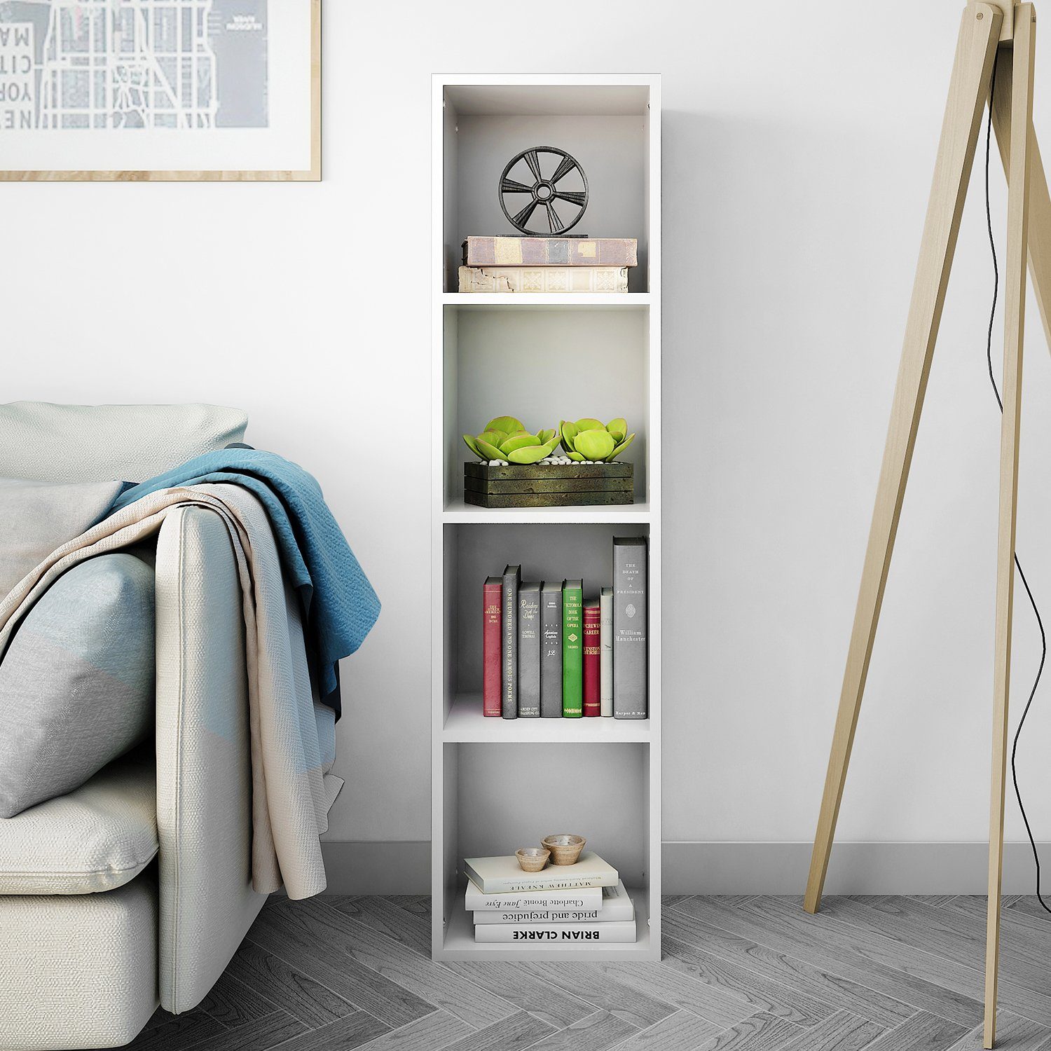 Mondeer Bücherregal Würfelregal, Standregal, Wandregal, Bücherschrank aus H günstig online kaufen