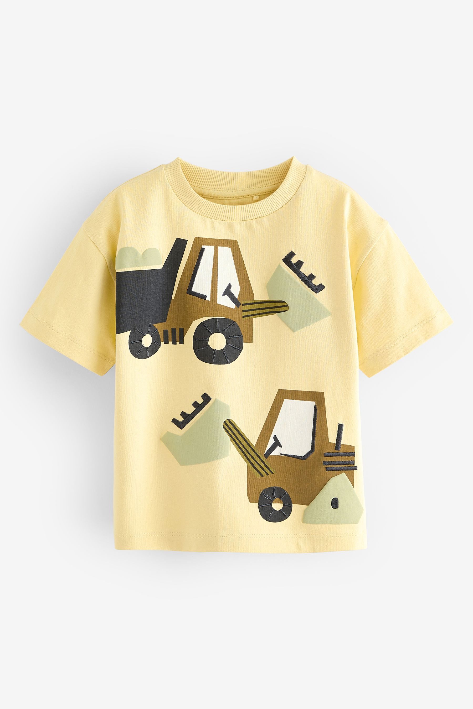 Next T-Shirt T-Shirt mit Lastwagen-Applikation (1-tlg)