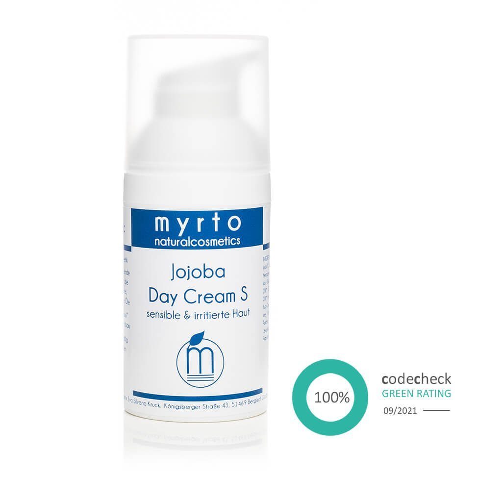 myrto Naturkosmetik Tagescreme Bio Jojoba Day Cream S - Gesichtscreme bei  sensibler Haut, gegen Hautirritationen - gegen Rötungen - spendet  Feuchtigkeit - für glattes, samtweiches Hautgefühl - ohne Alkohol - ohne  Duftstoffe - ohne Konservierungsstoffe