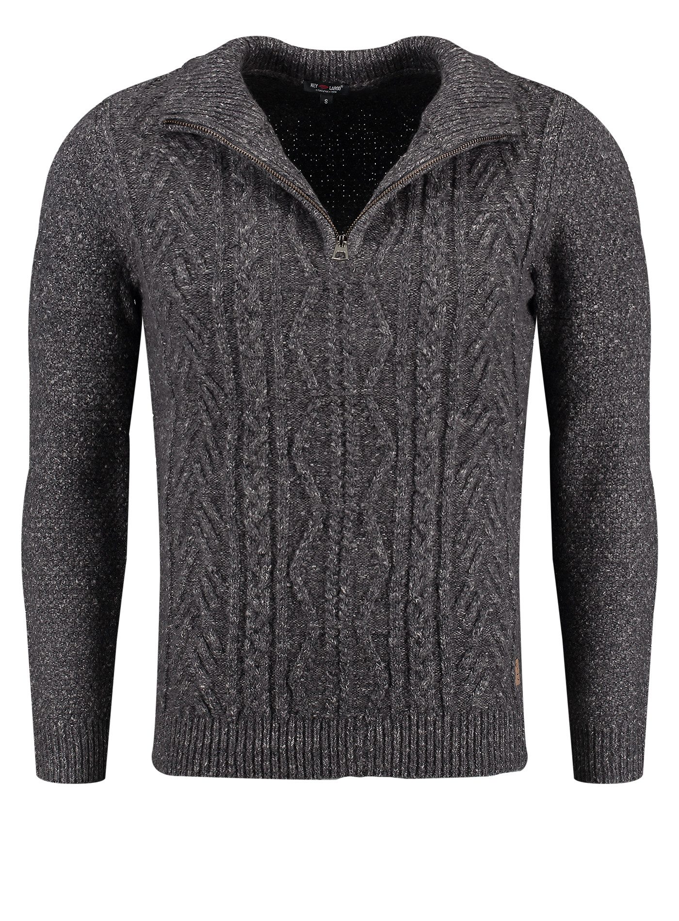 Key Largo MST PILOT TROYER - Pullover - offwhite-navy/beige