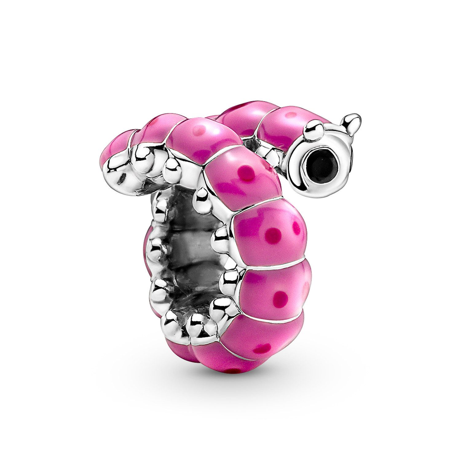 Pandora Bead Charm Silber Süße Geringelte Raupe