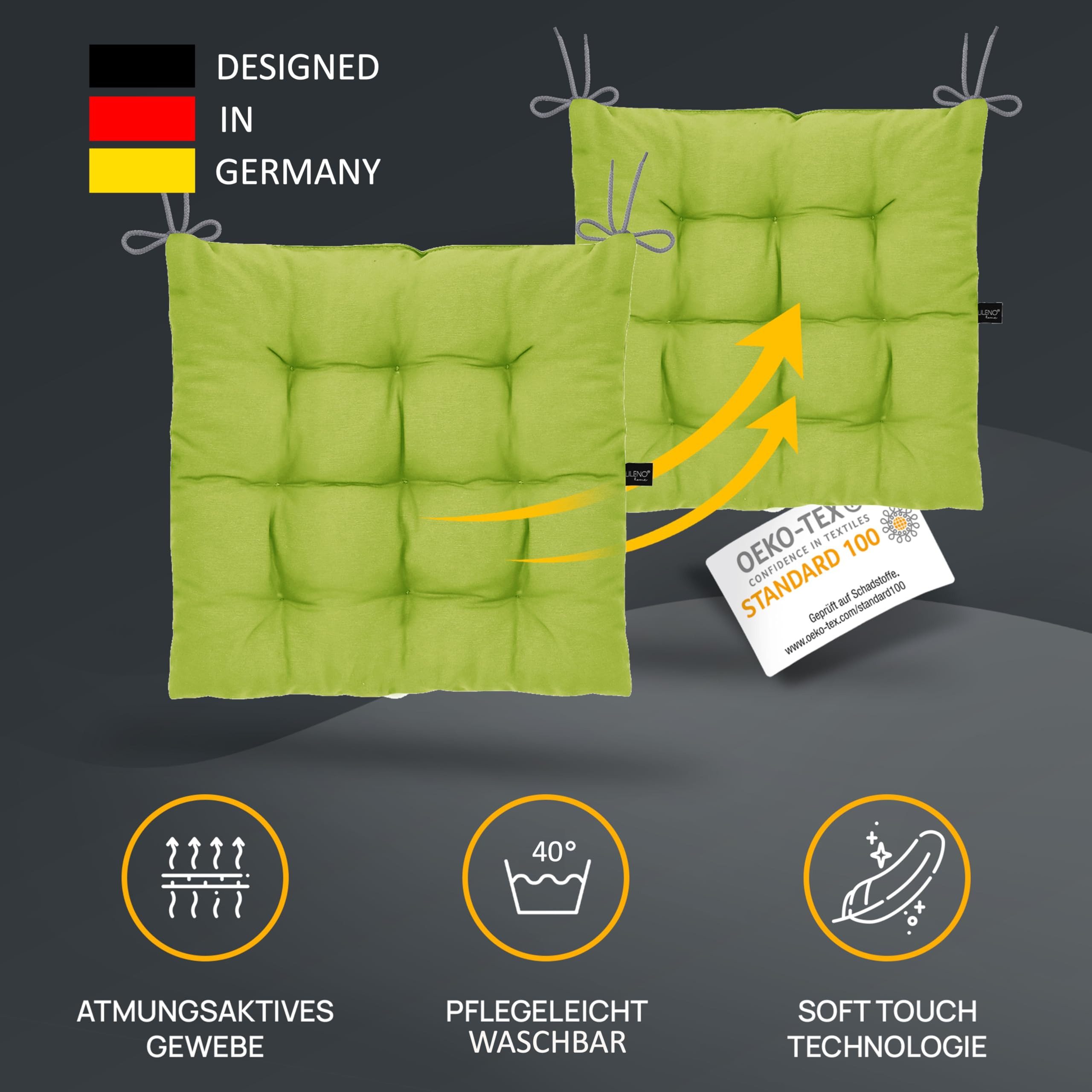 LILENO HOME Stuhlkissen Sitzkissen für Gartenstuhl, günstig online kaufen