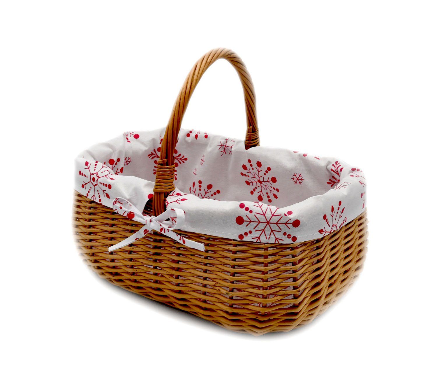 Einkaufskorb Korb Weidenkorb Vollweide 33/23/13(27cm mit Henkel) Handarbeit