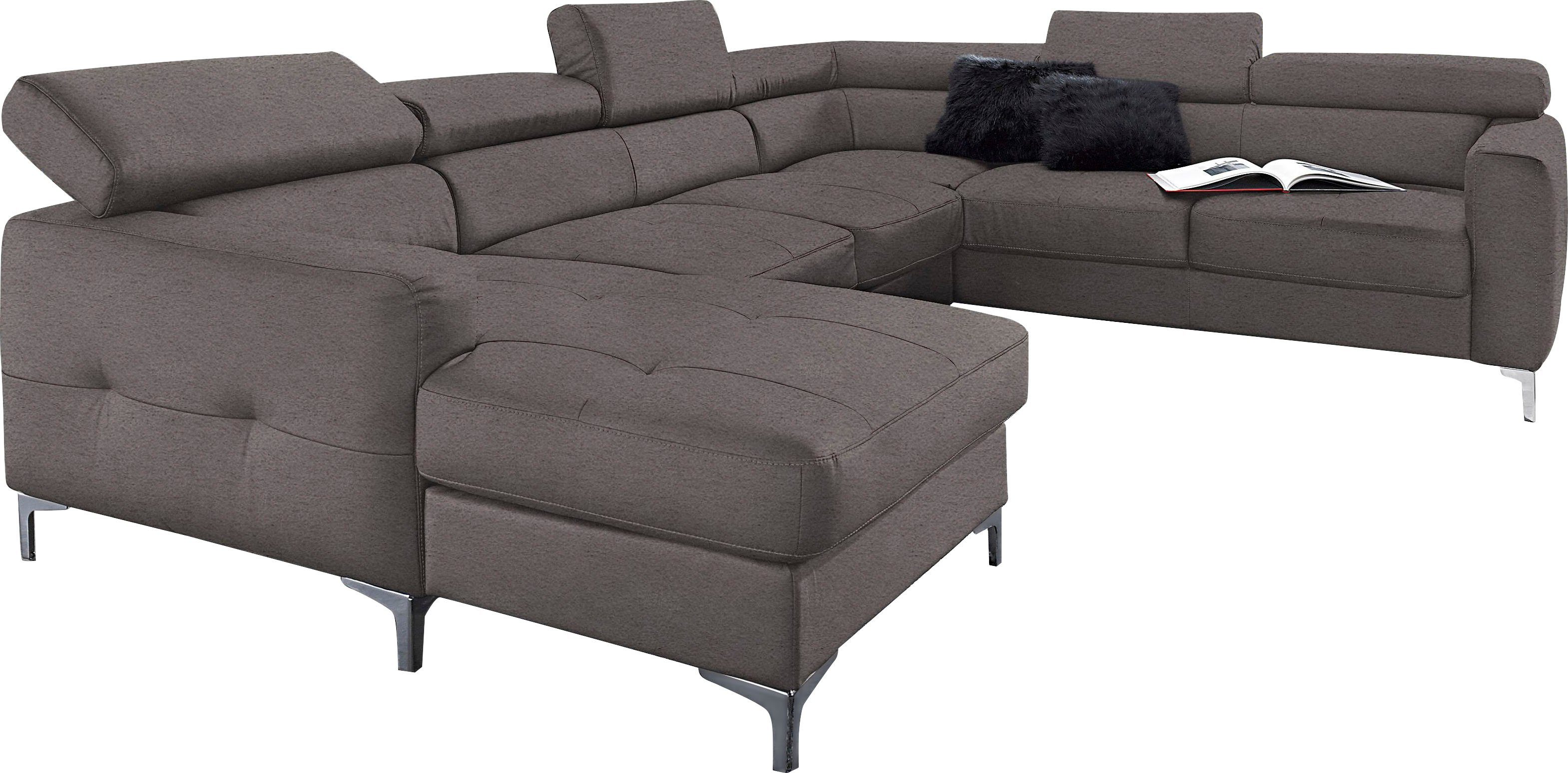 COTTA Wohnlandschaft Sammy U-Form, mit Kopfteilverstellung, günstig online kaufen