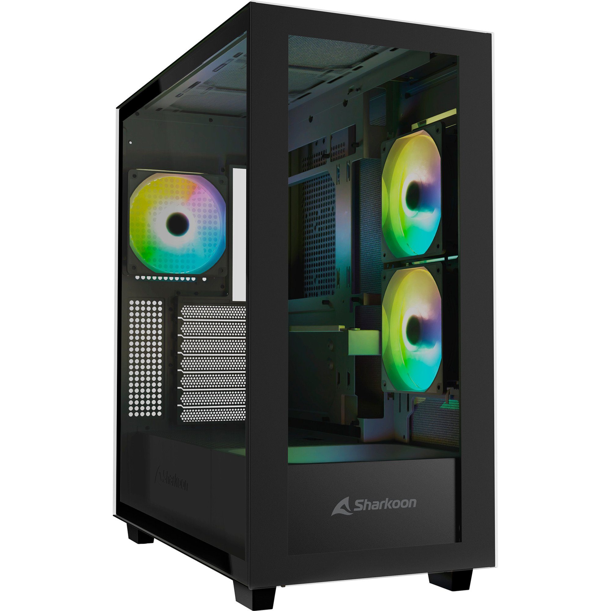 Sharkoon PC-Gehäuse Sharkoon Rebel C60 RGB, Tower-Gehäuse, (Tempered