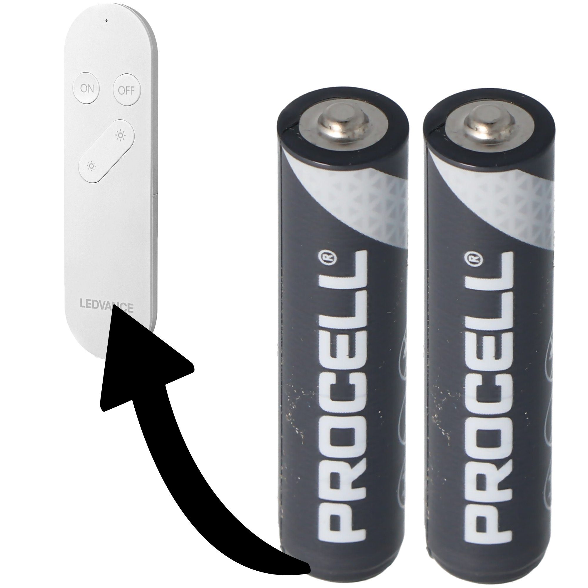 Duracell Batterie passend Smart+ Remote V) Duracell Ledvance Procell Batterie, (1,5 WiFi für 2x