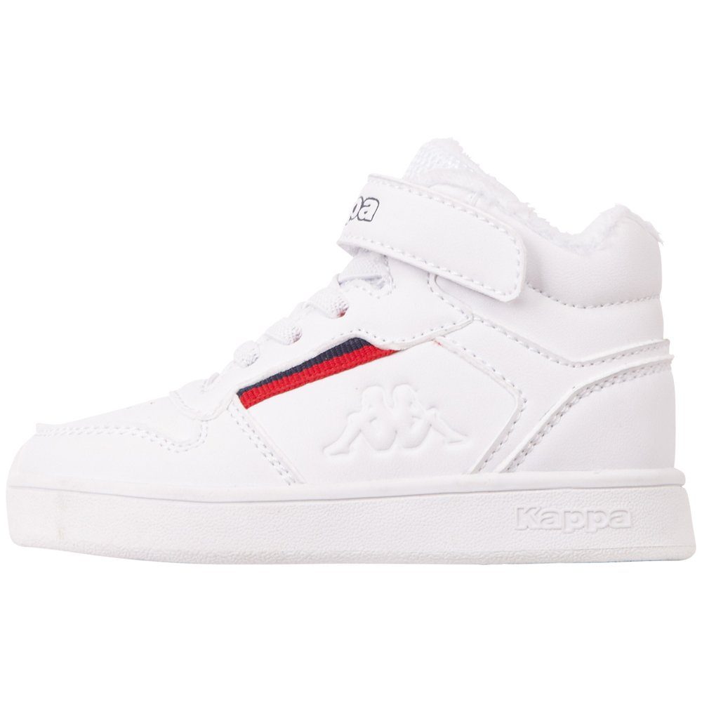 Kappa Sneaker - mit kuscheligem Webpelzfutter white-red