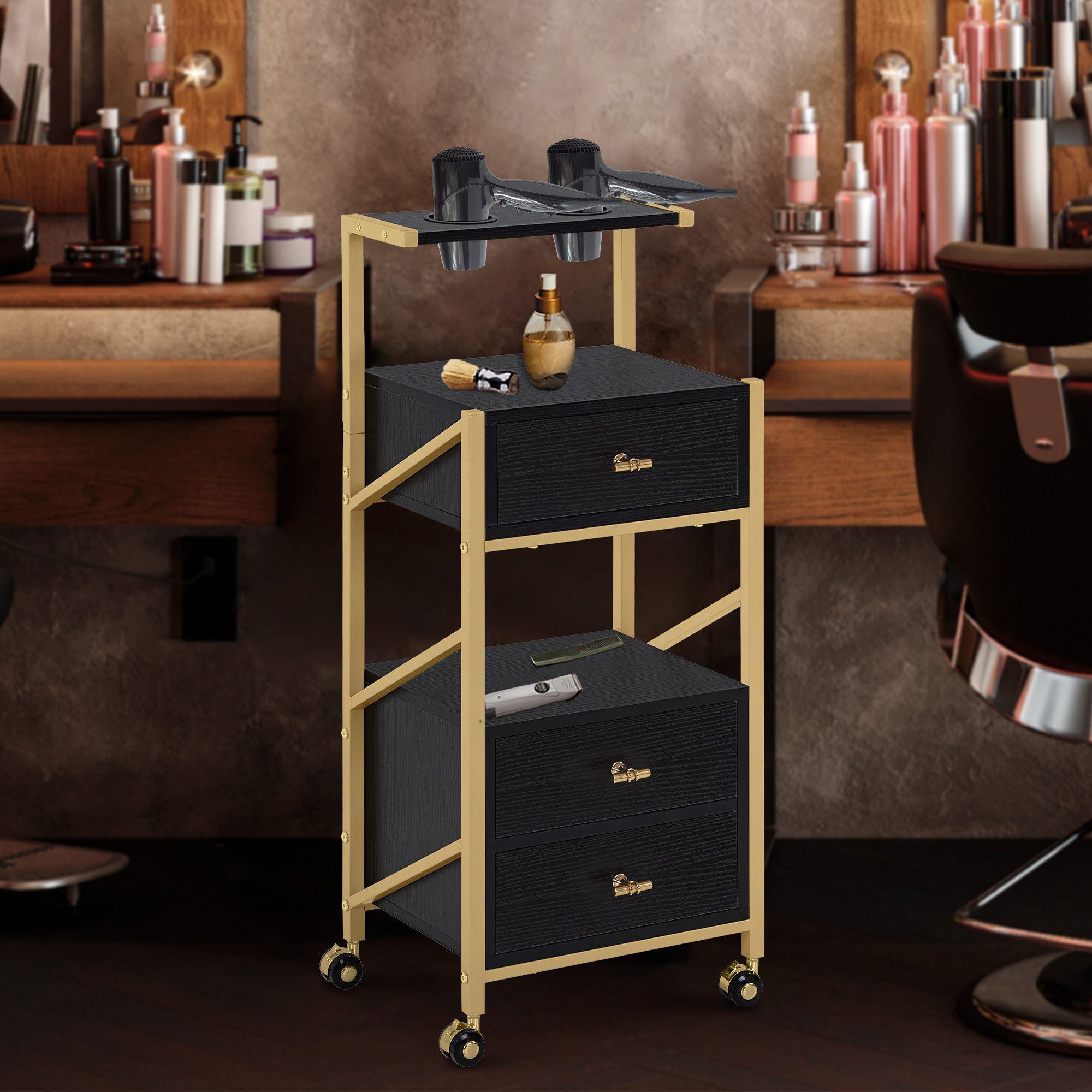 MCombo Servierwagen M MCombo Friseurwagen mit 3 Schubladen, Servierwagen, R günstig online kaufen