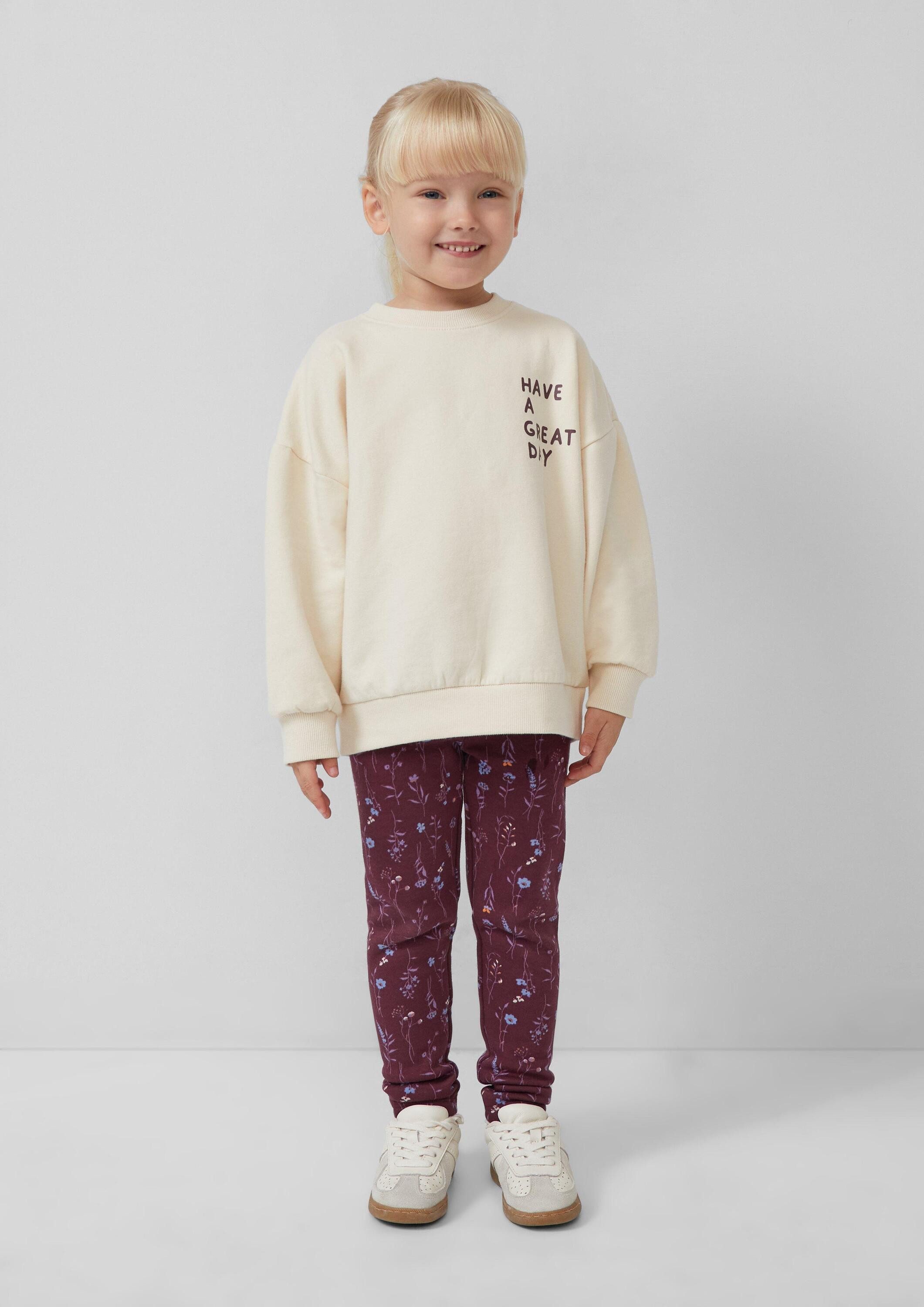s.Oliver Sweatshirt Sweatshirt Oversized Sweatshirt mit Rückenprint und kuscheliger Innenseite