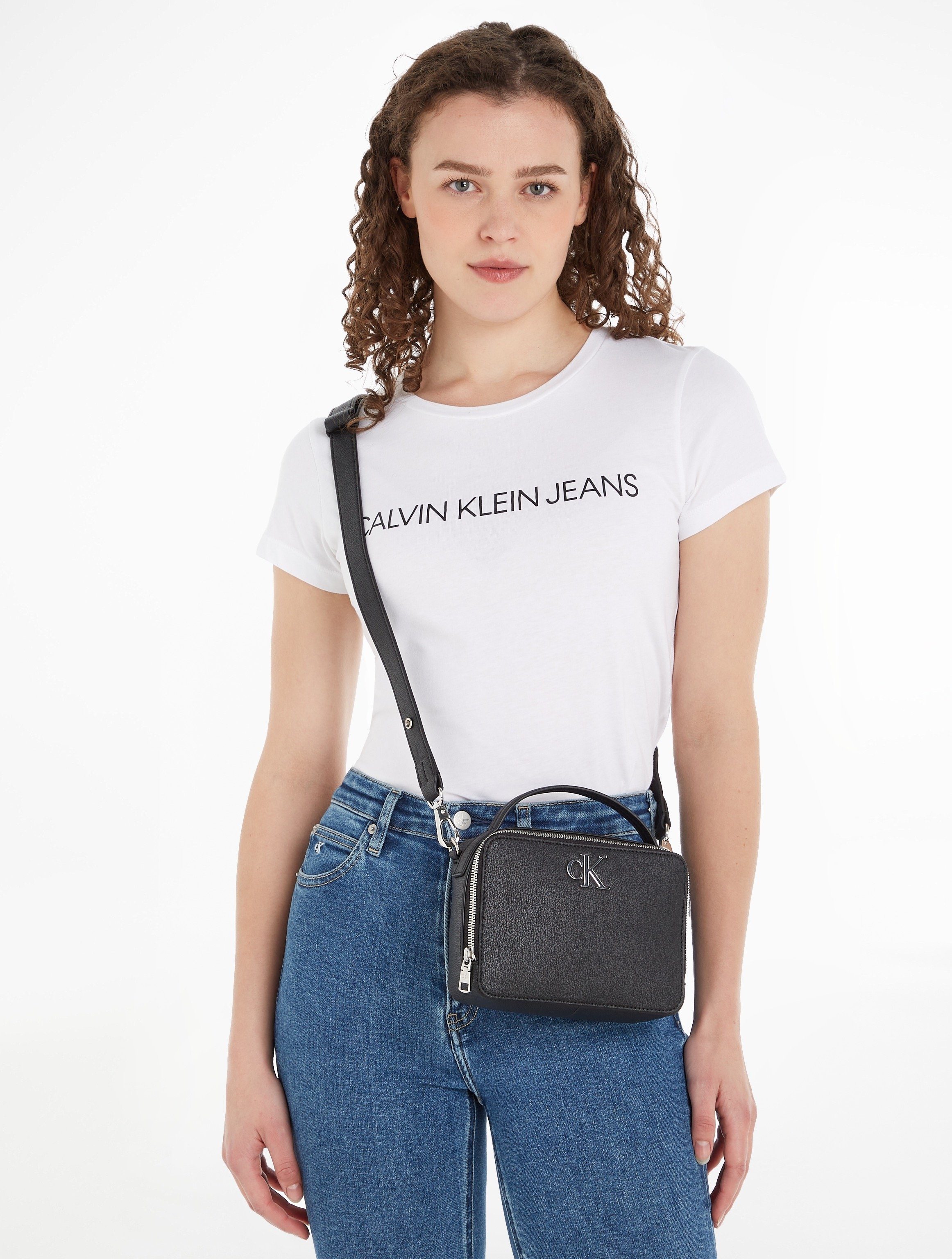 Klein CAMERA Design Bag MINIMAL BAG18, klassischem Jeans MONOGRAM in Mini Calvin