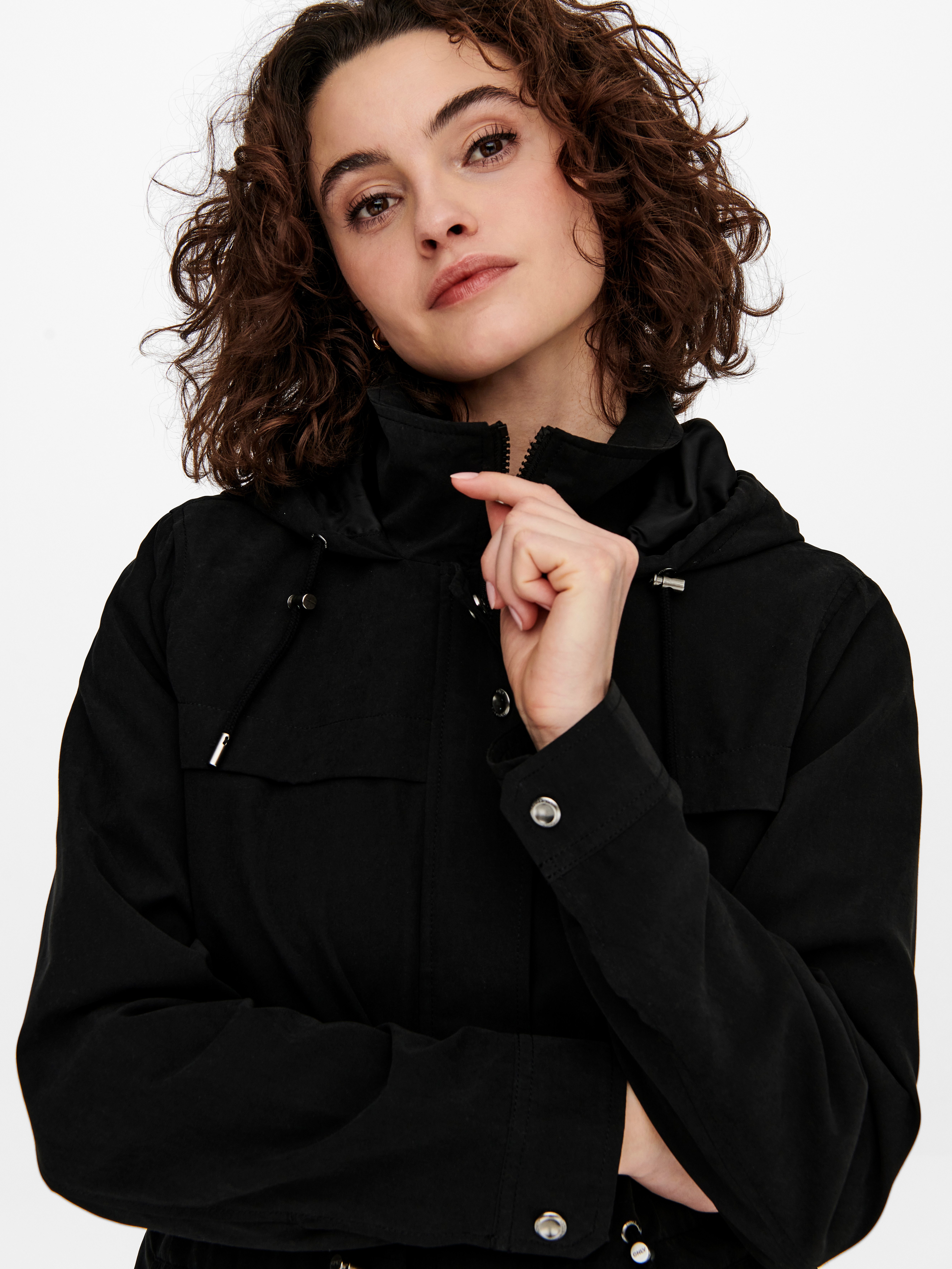 ONLY Parka ONLNEWSTARLINE SPRING JACKET CC OTW mit durchgehendem und verdecktem Reißverschluss