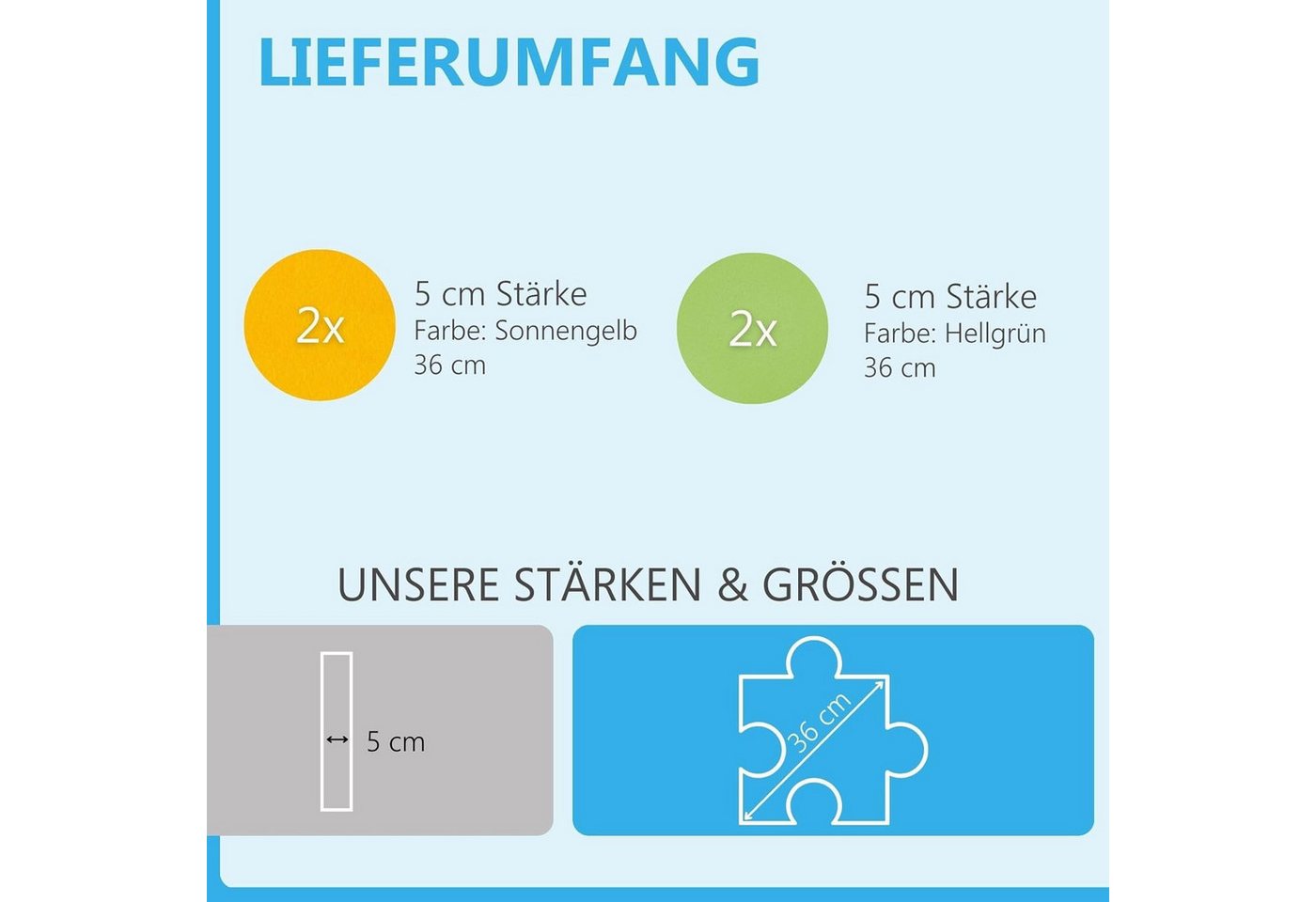 Thumbnail - platino24 Akustikplatte Schallabsorber-Set PUZZLE aus Basotect G+ mit Akustikfilz