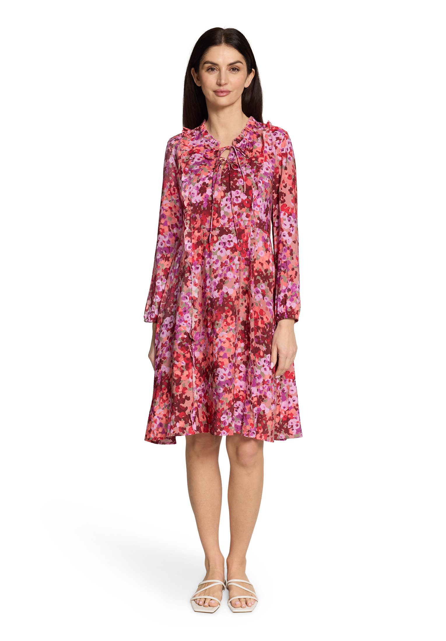 Cartoon Volantkleid Damen mit Rüschen