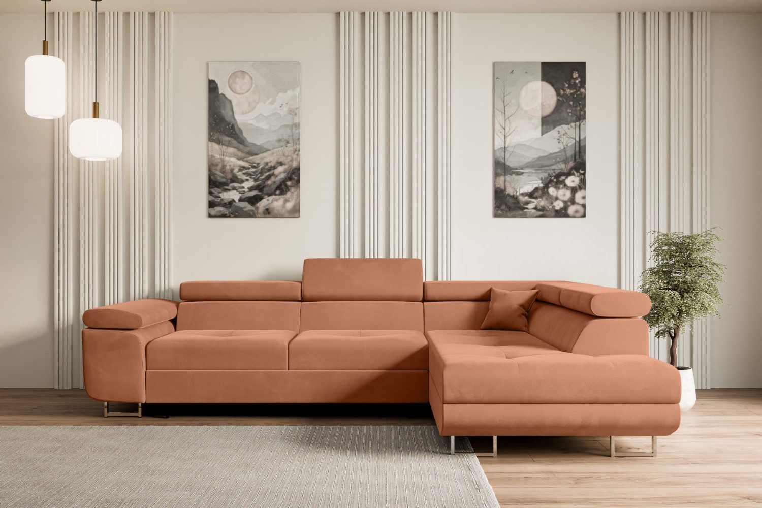 ALTDECOR Ecksofa GUSA-L, Couch mit Schlaffunktion, günstig online kaufen