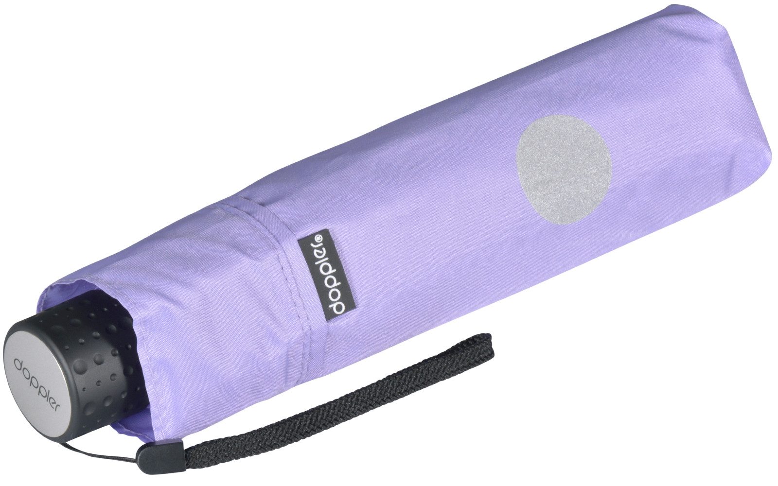 doppler® Taschenregenschirm Super-Mini Havanna Kids Reflex, kleiner, leichter Kinderschirm mit reflektierenden Aufdrucken – Bild 4 von 5