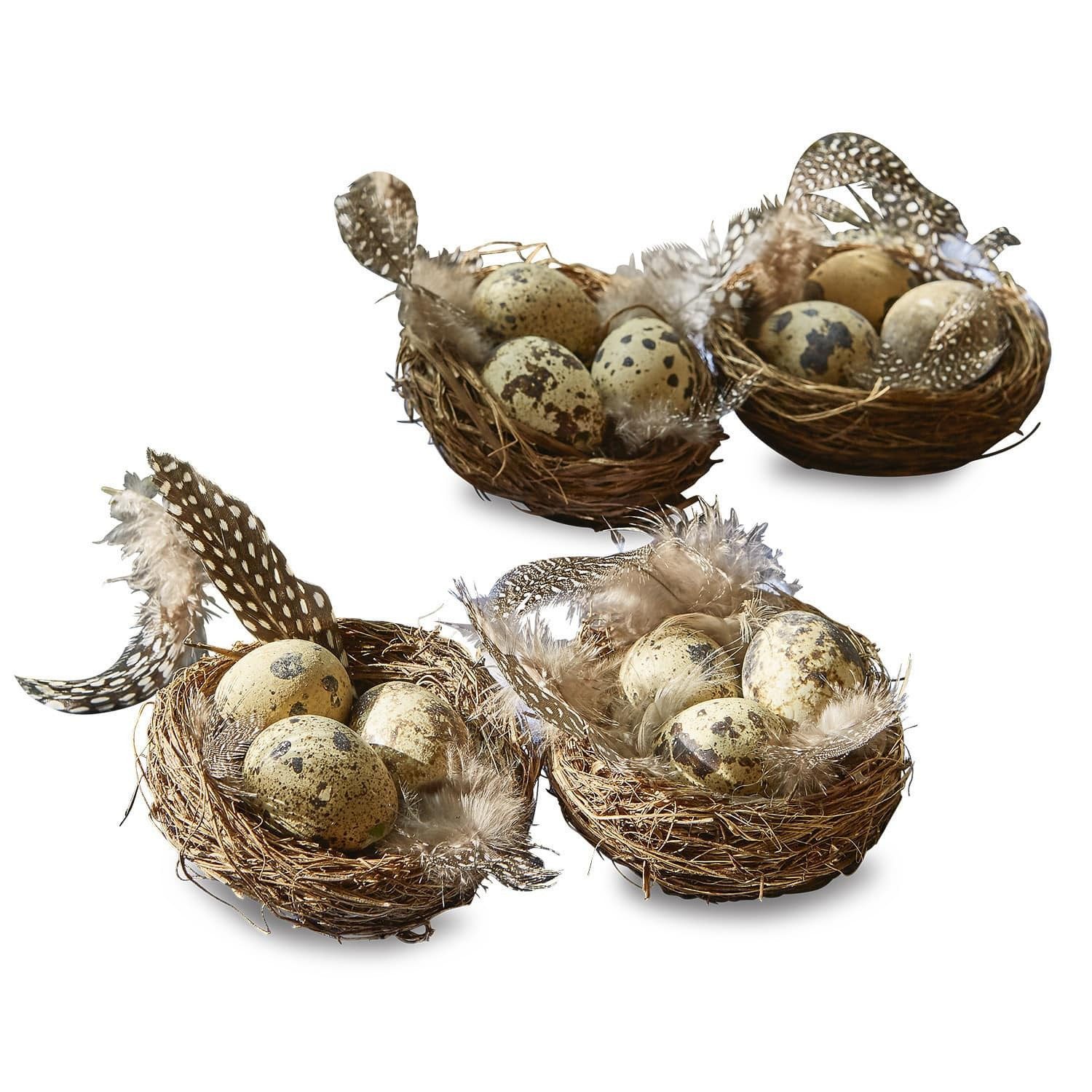Osterei Nest 4er Set Iracebeth braun