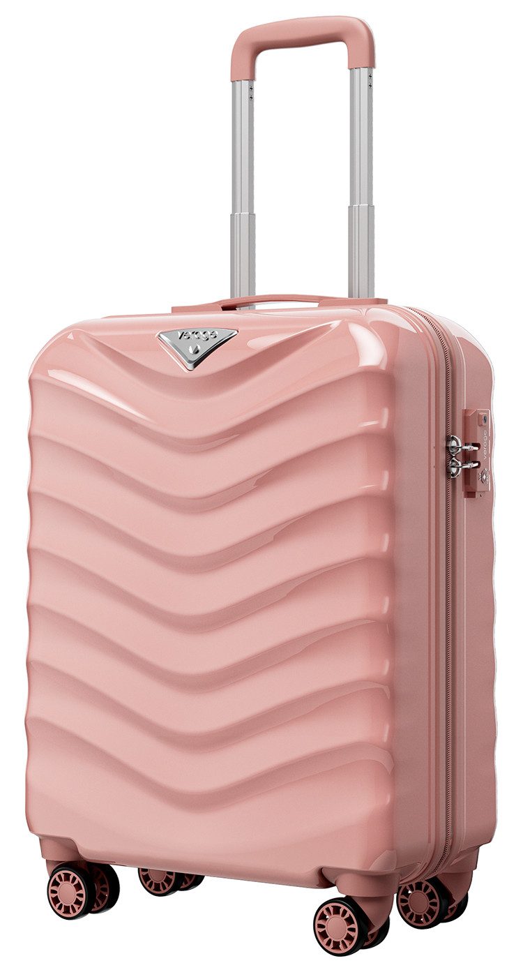 Verage Hartschalen-Trolley Rosagold /Schwarz Reisekoffer, 4 günstig online kaufen