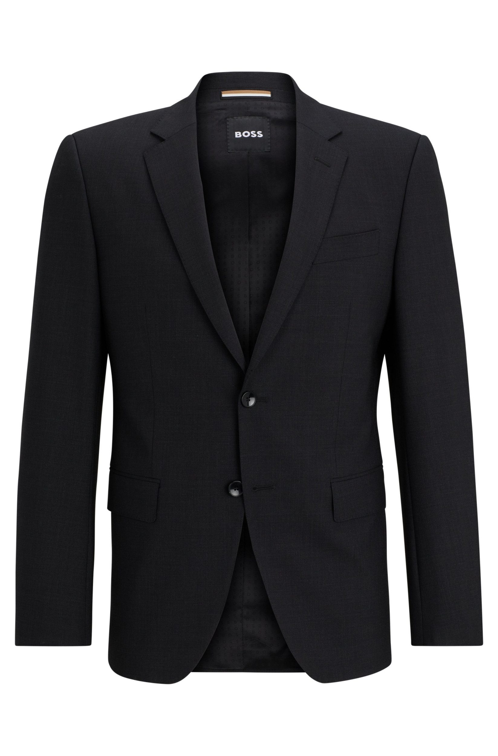 BOSS Baumwollsakko Slim-Fit Baukasten Sakko Huge - Slim Fit