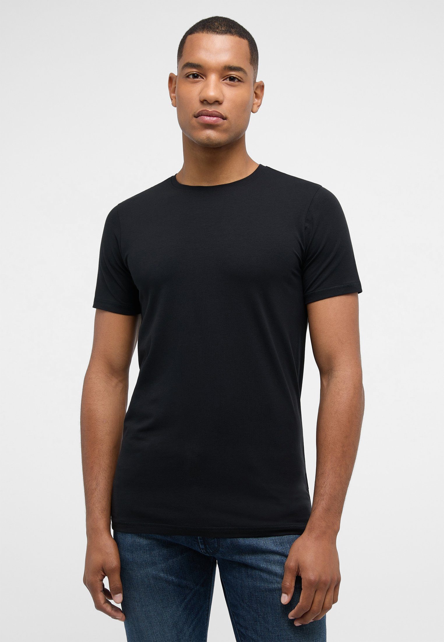 Eterna Rundhalsshirt schwarz