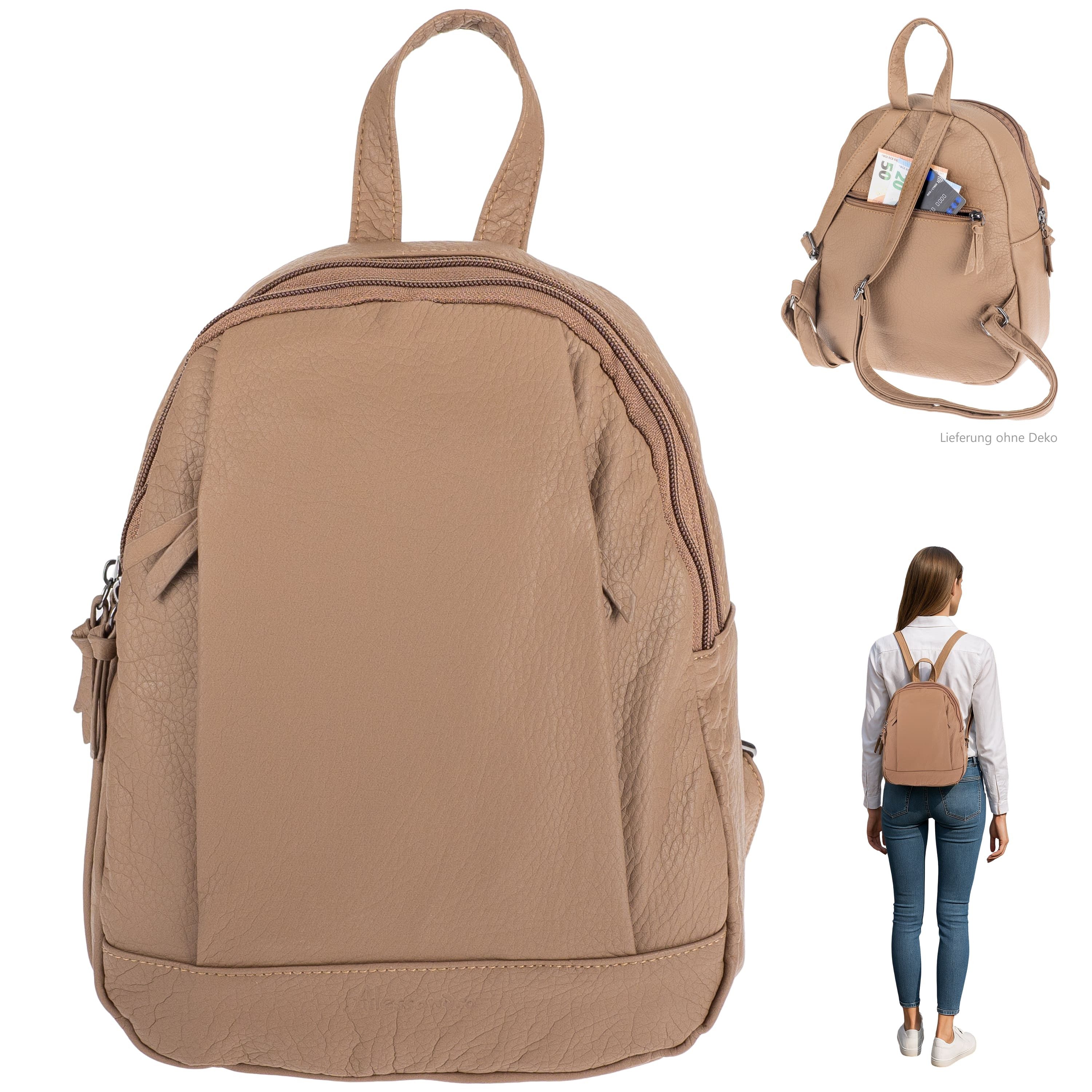 Alessandro Salvatore Cityrucksack Rucksack Damen Damenrucksack Kunstleder H günstig online kaufen