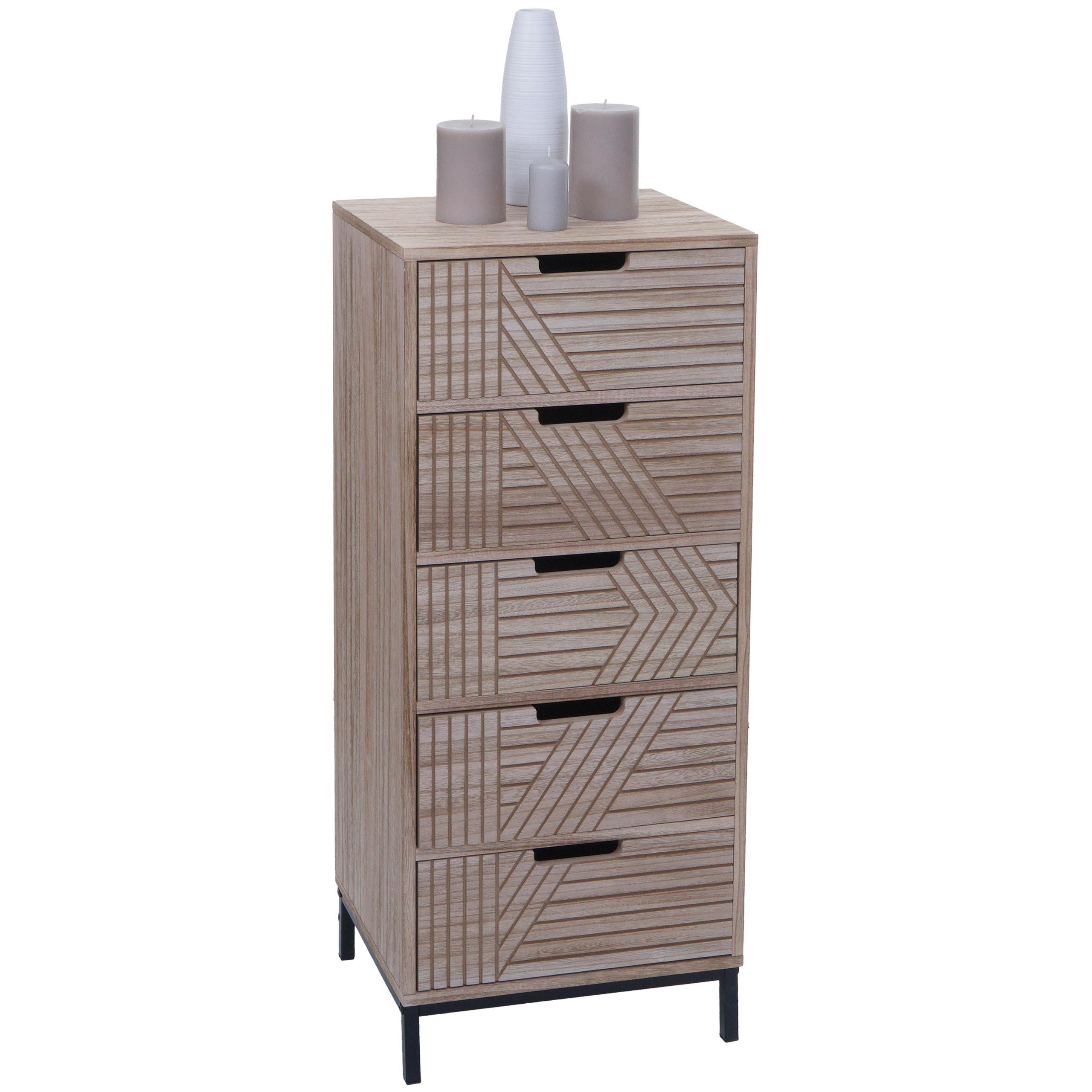 MCW Kommode MCW-N90, Maximale Dauerbelastbarkeit obere Platte: 10 kg