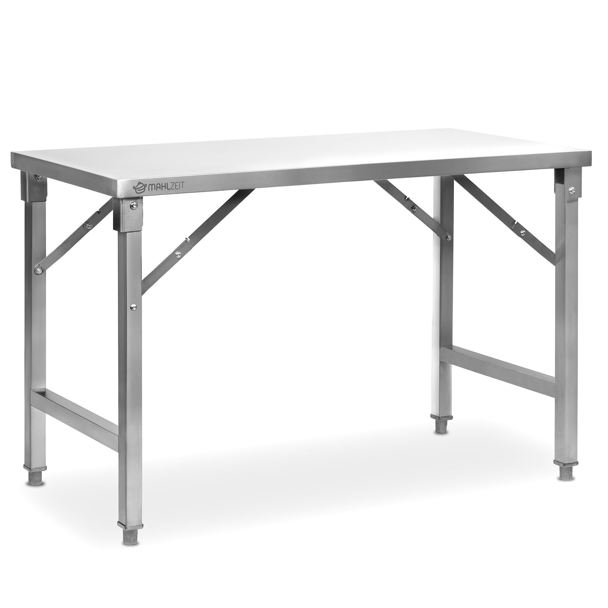 x 60 Arbeitstisch, (1-St), zu 120 cm bis Füße x cm, 80 Küchentisch Edelstahltisch, Verstellbare Küchentisch 1 Mahlzeit