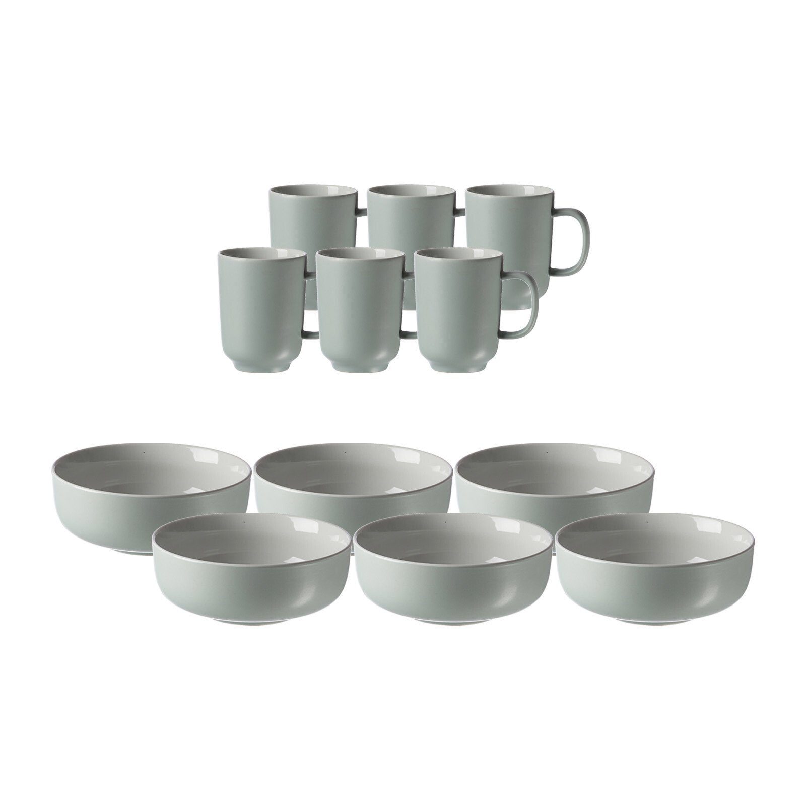 Ritzenhoff & Breker Kombiservice Jasper Brunchset 12er Set (12-tlg), Keramik mint