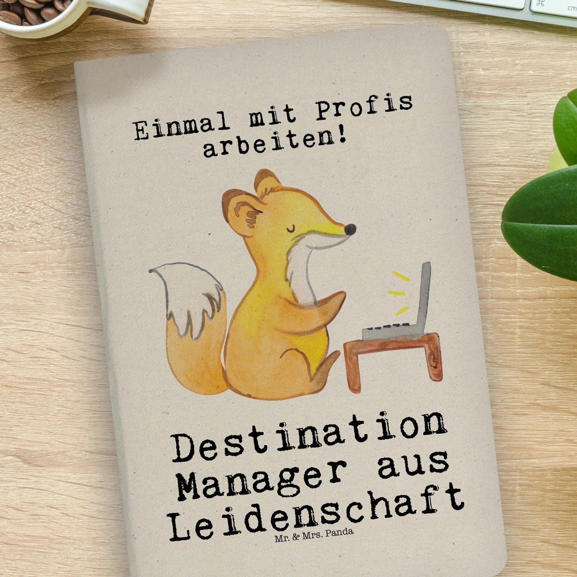 Thumbnail - Mr. & Mrs. Panda Notizbuch Destination Manager Leidenschaft - Transparent - Geschenk, DIN A4 Not Mr. & Mrs. Panda, Premi...