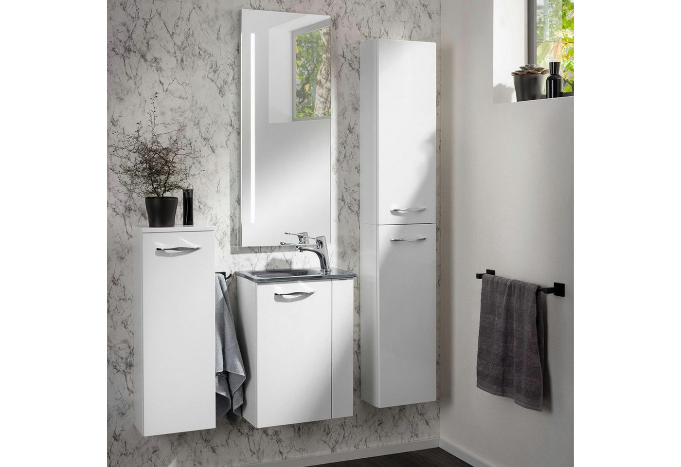 Thumbnail - FACKELMANN Waschbecken Glasbecken Gäste-WC