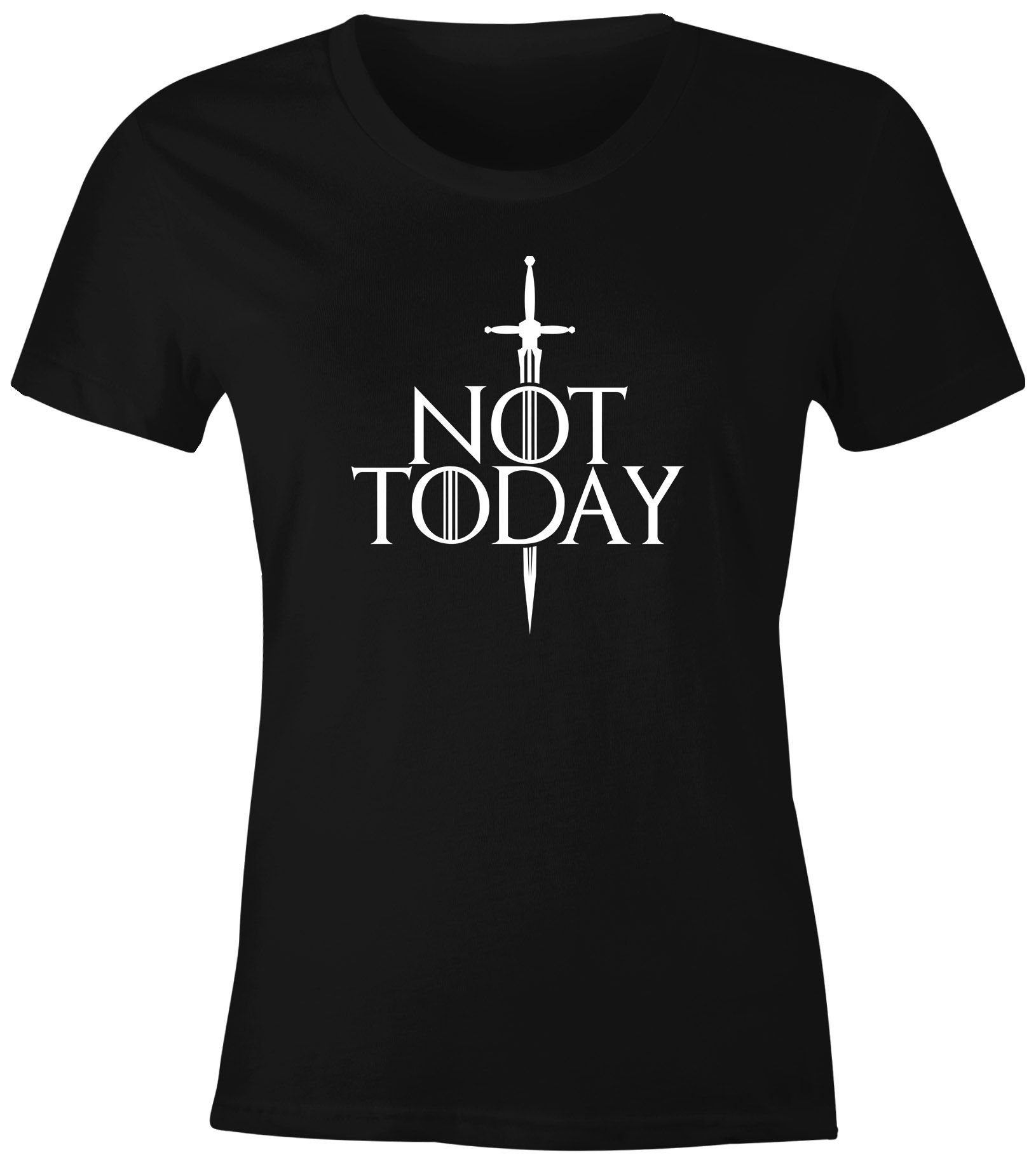 MoonWorks Print-Shirt Damen T-Shirt Not Today lustige Sprüche Serie Zitat Frauen Fun-Shirt Moonworks® mit Print