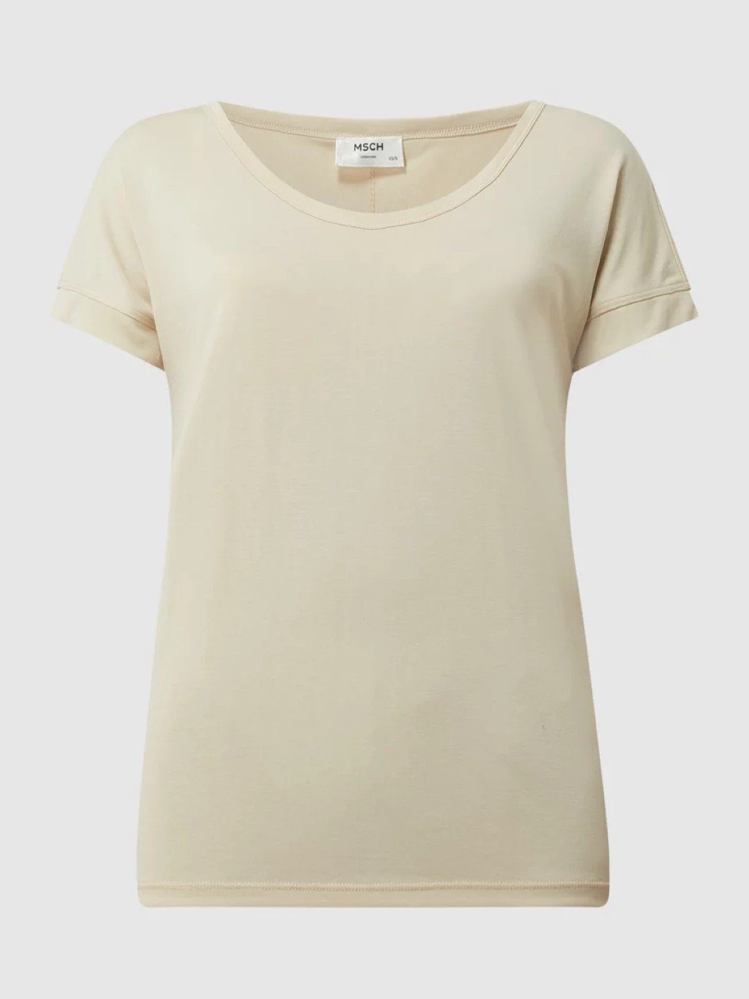 Moss Copenhagen T-Shirt Moss Copenhagen - FENYA MODAL TEE- T-Shirt kurzarm, beige