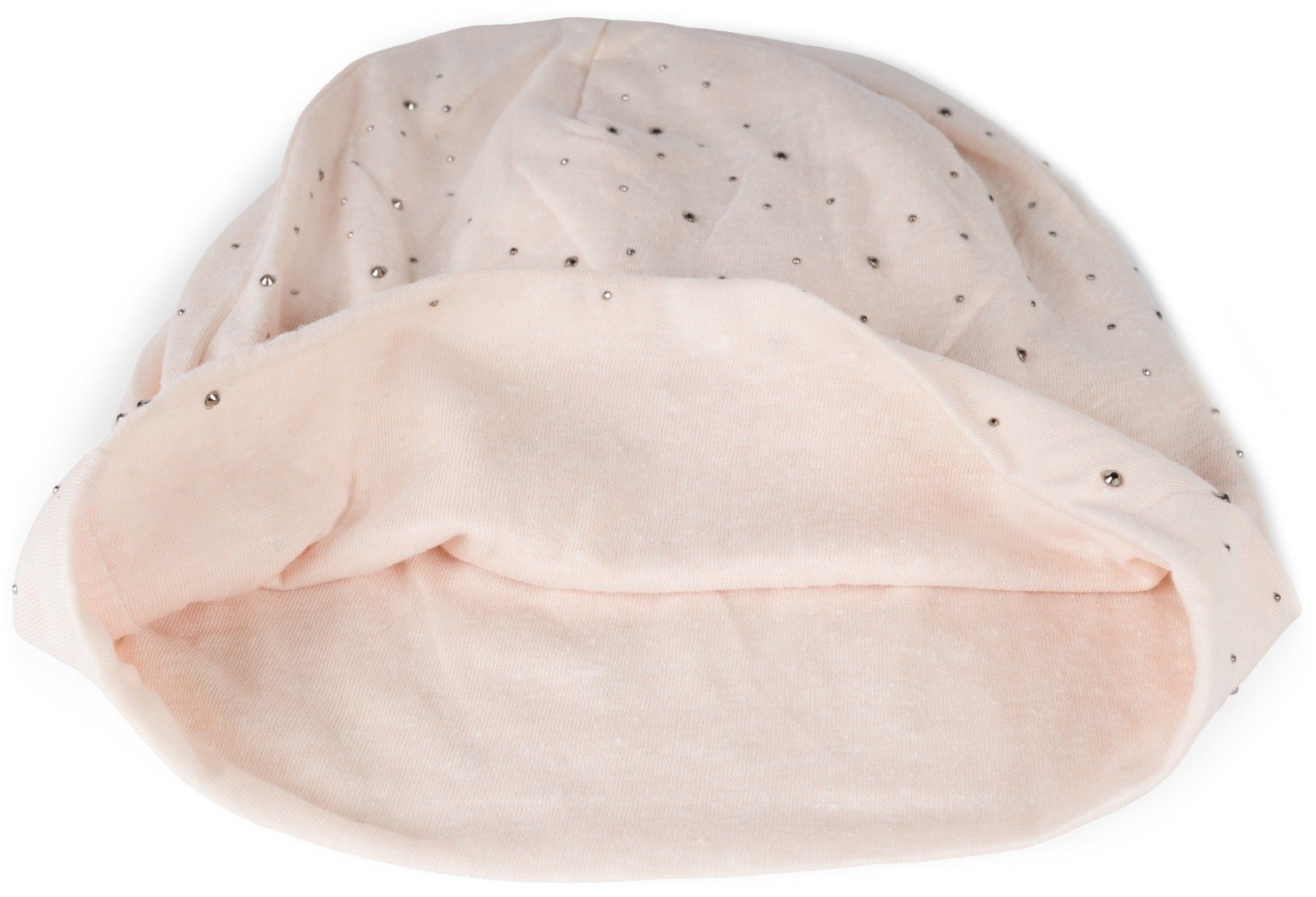 styleBREAKER Beanie Beanie mit Strass Nieten Applikation (1-St)