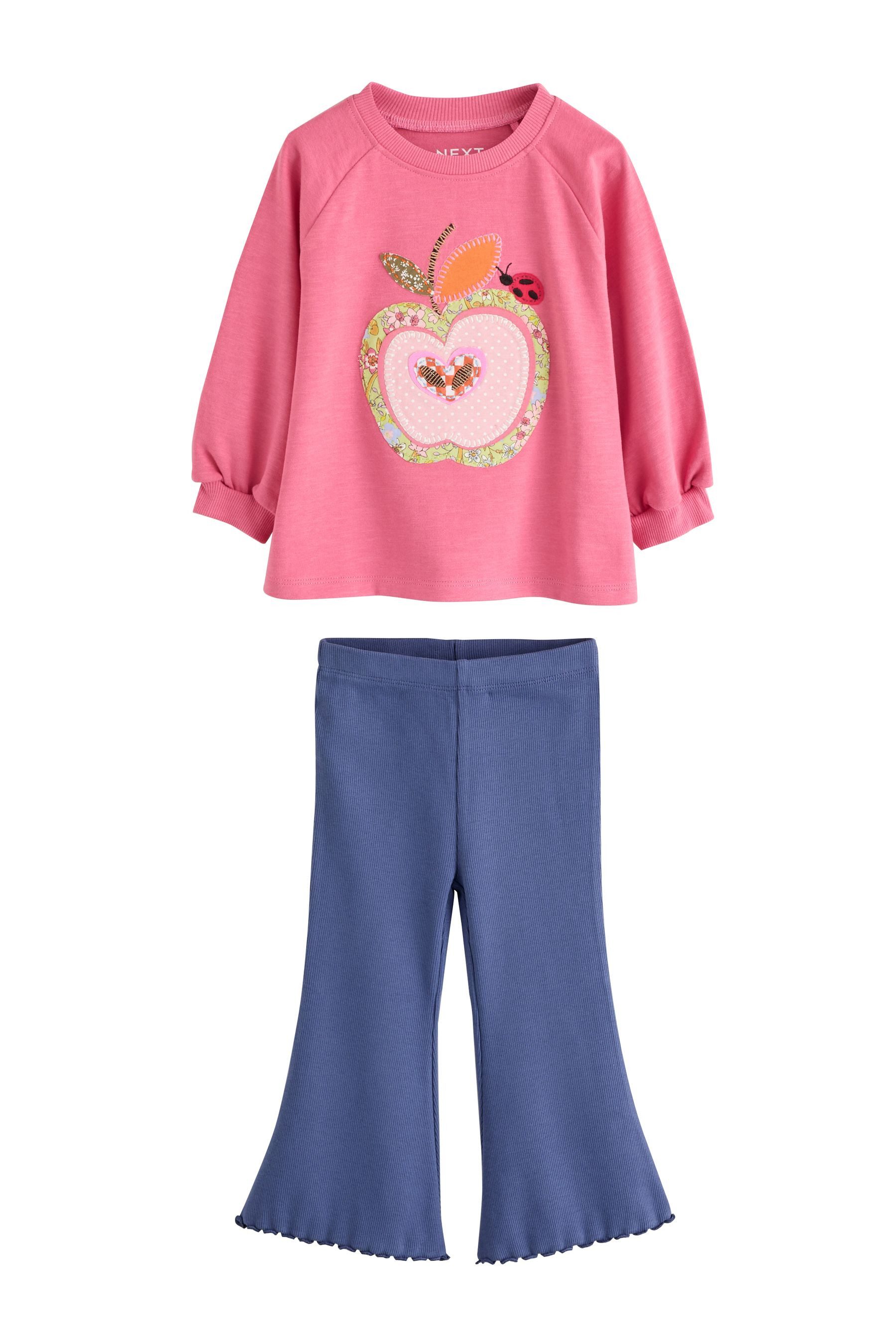 Next Langarmshirt & Leggings Langarmoberteil und Leggings im Set (2-tlg)