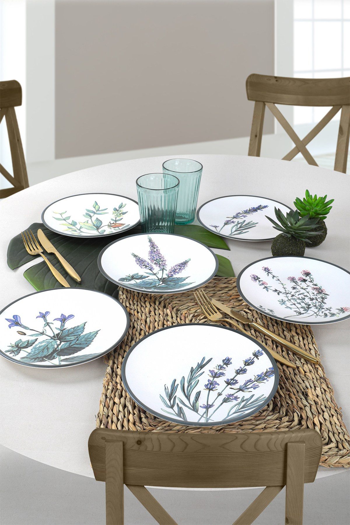 Hermia Concept Teller-Set 100% CERAMIC STONEWARE M1731 (6-tlg)