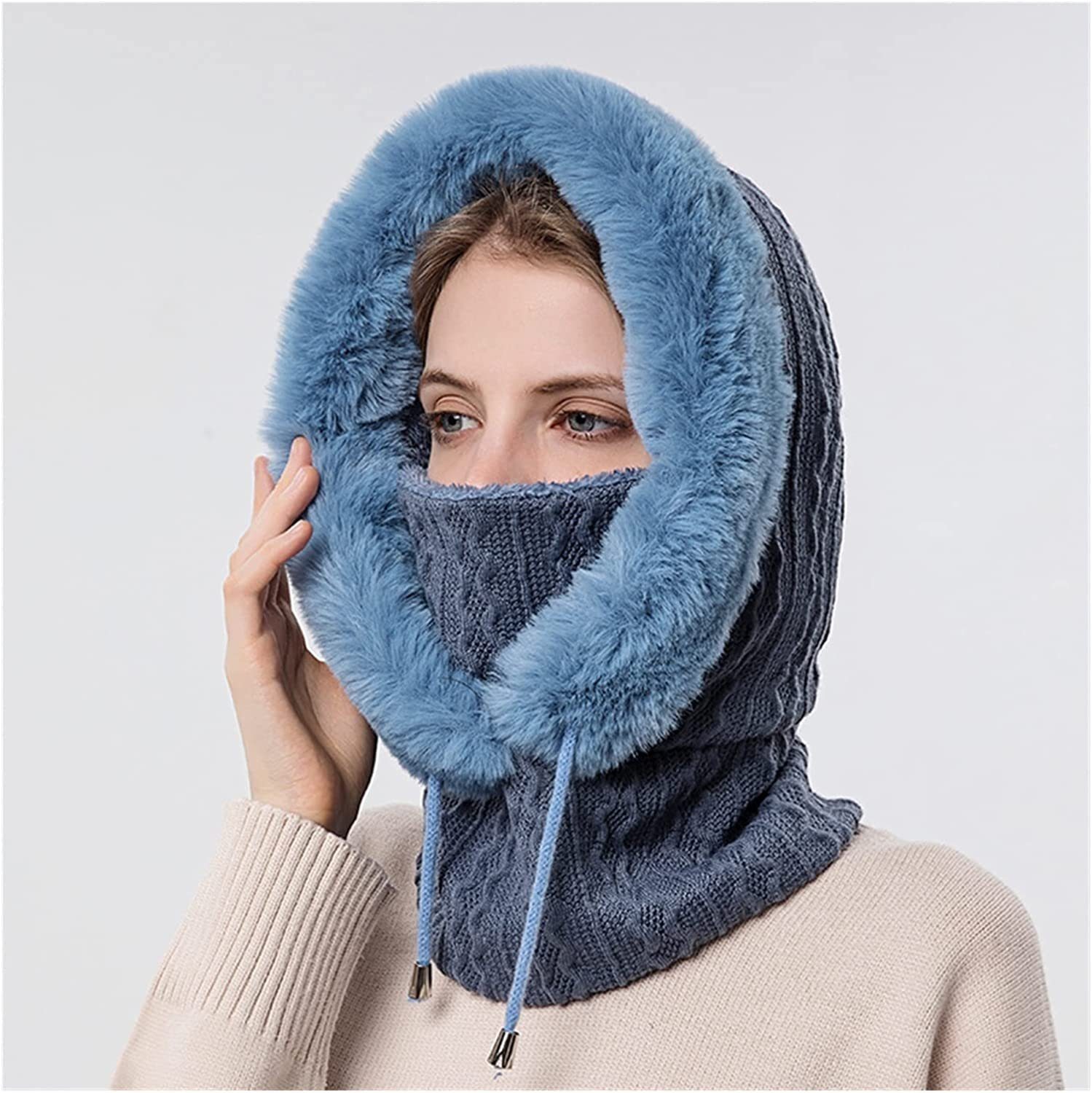 XDeer Mütze & Schal Wintermützen,Strickmützen,Warme Kapuzen Schal,Mütze Sch günstig online kaufen